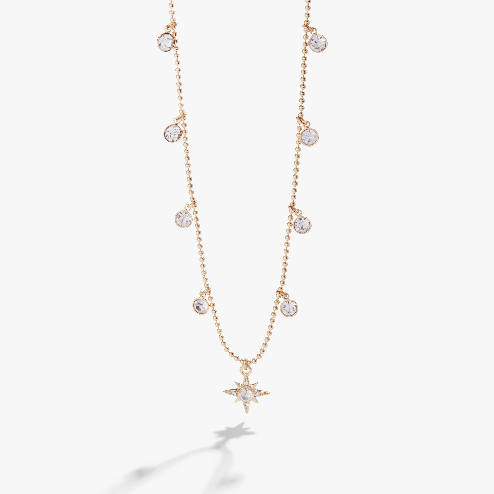 Crystal Starburst Drop Necklace - Image 3