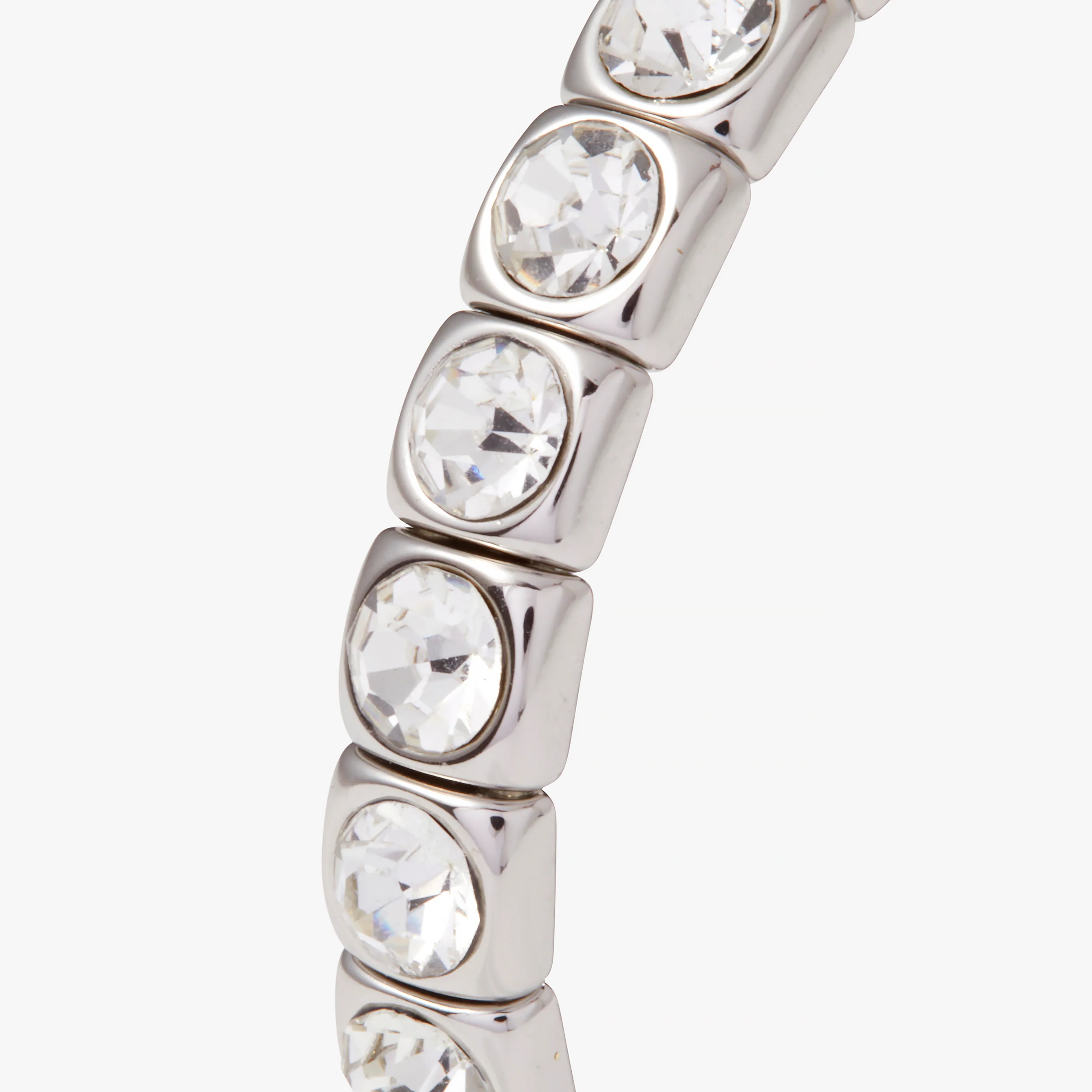 Crystal Stretch Bracelet, Clear Crystal - Image 4