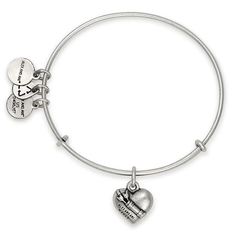 Cupid's Heart II Charm Bangle - Image 2