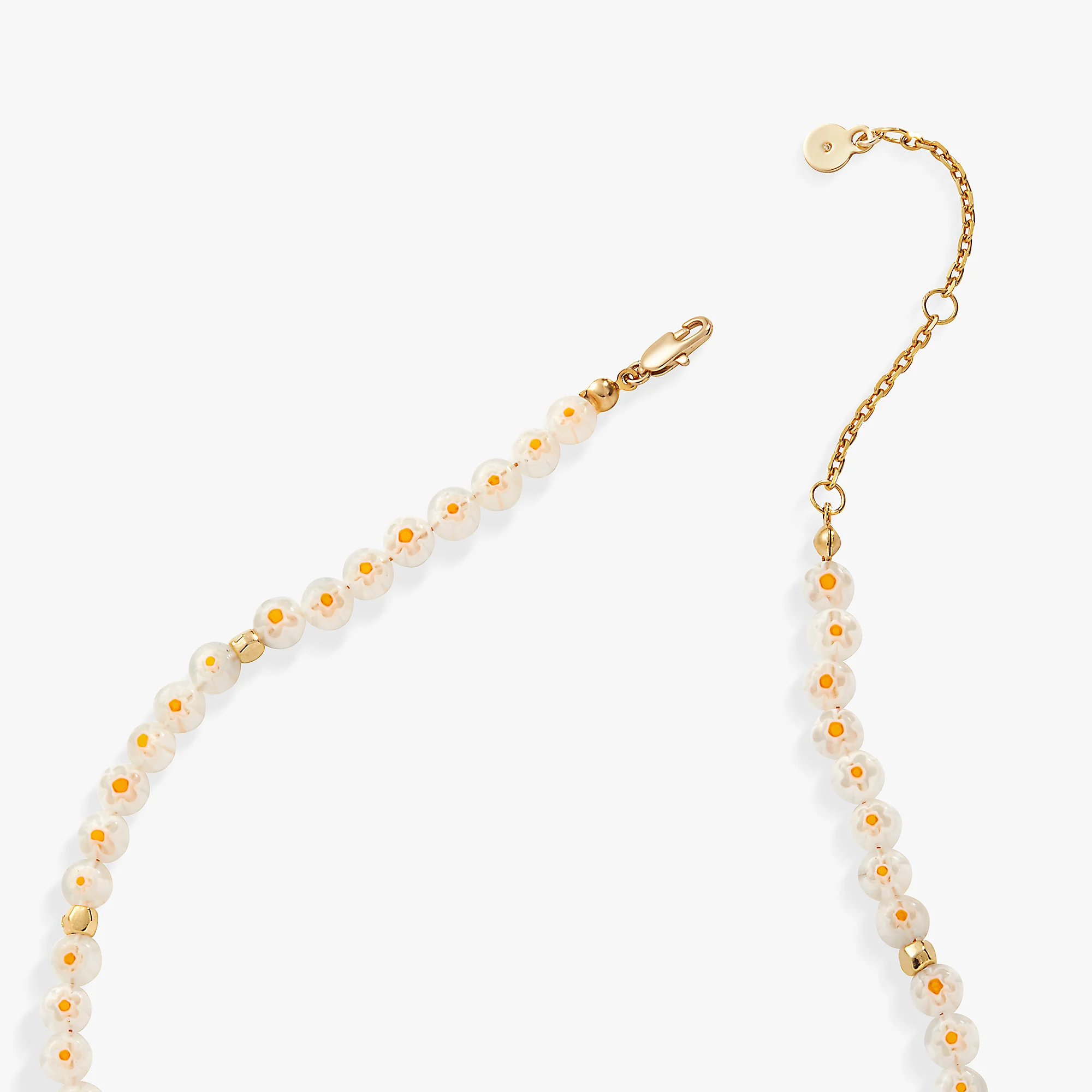 Daisy Beaded Necklace, Adjustable - Image 7