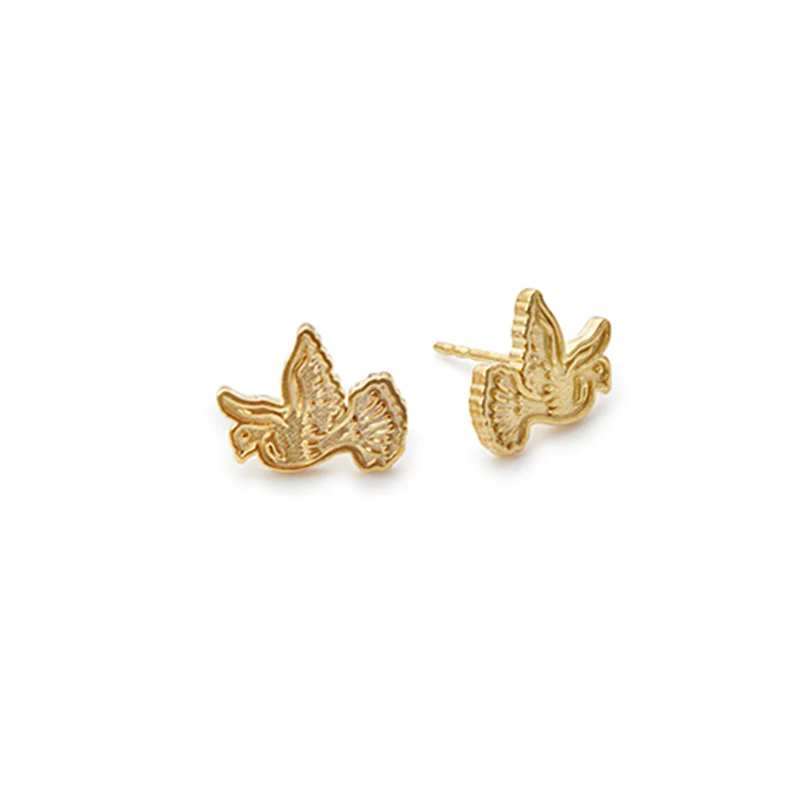 Dove Stud Earrings - Image 2