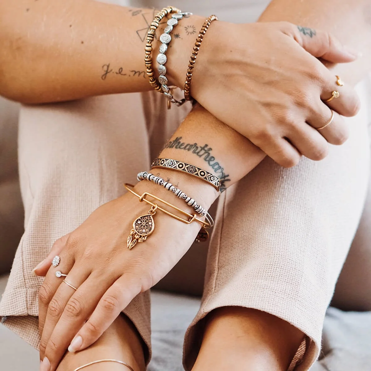 Dreamcatcher Charm Bangle - Image 3
