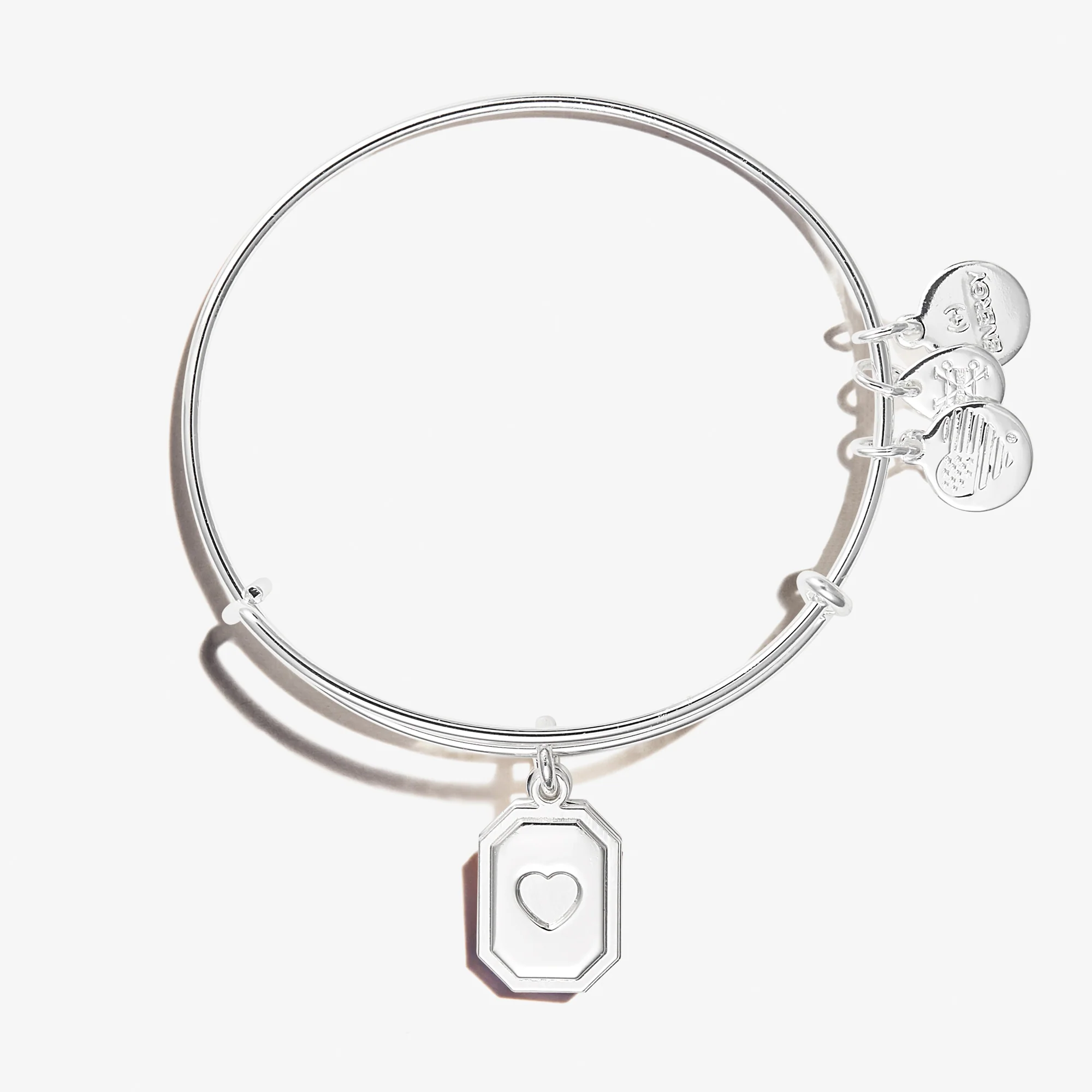 Heart Slider Charm Bangle - Image 3
