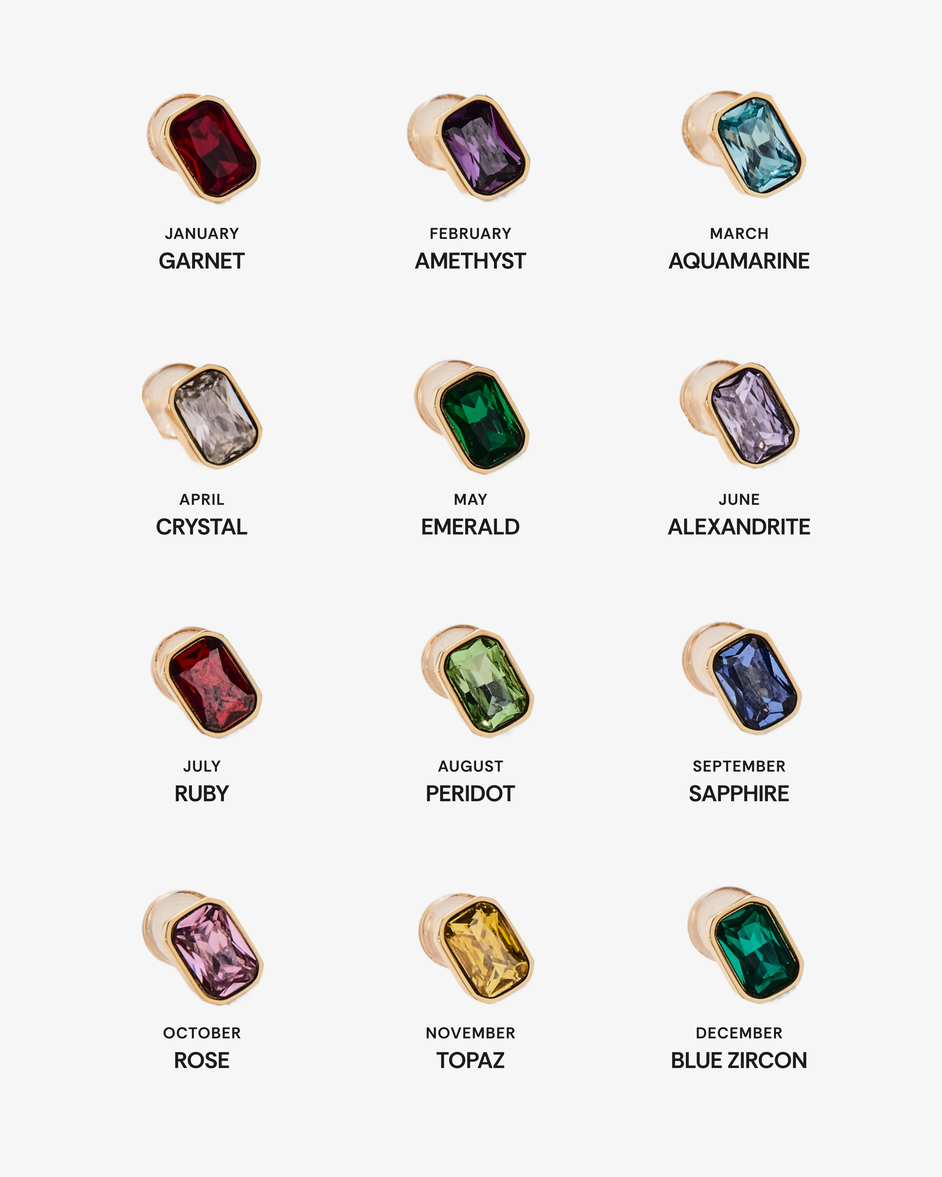 Choose-Your-Birthstone Bangle & Stud Set - Image 2