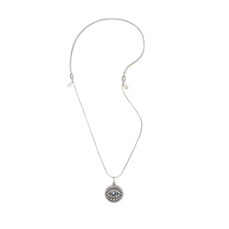 Evil Eye Necklace, Adjustable - Image 2
