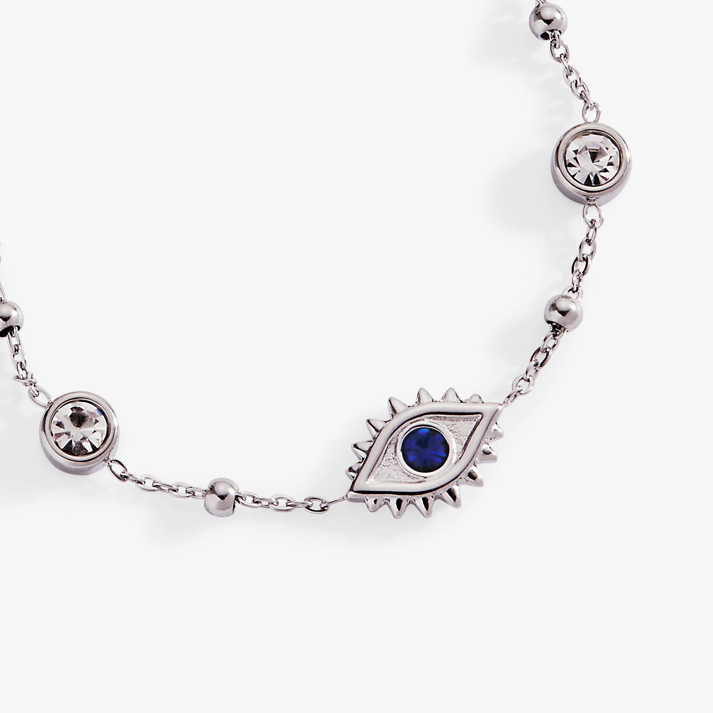 Evil Eye Crystal Stone Chain Bracelet - Image 5