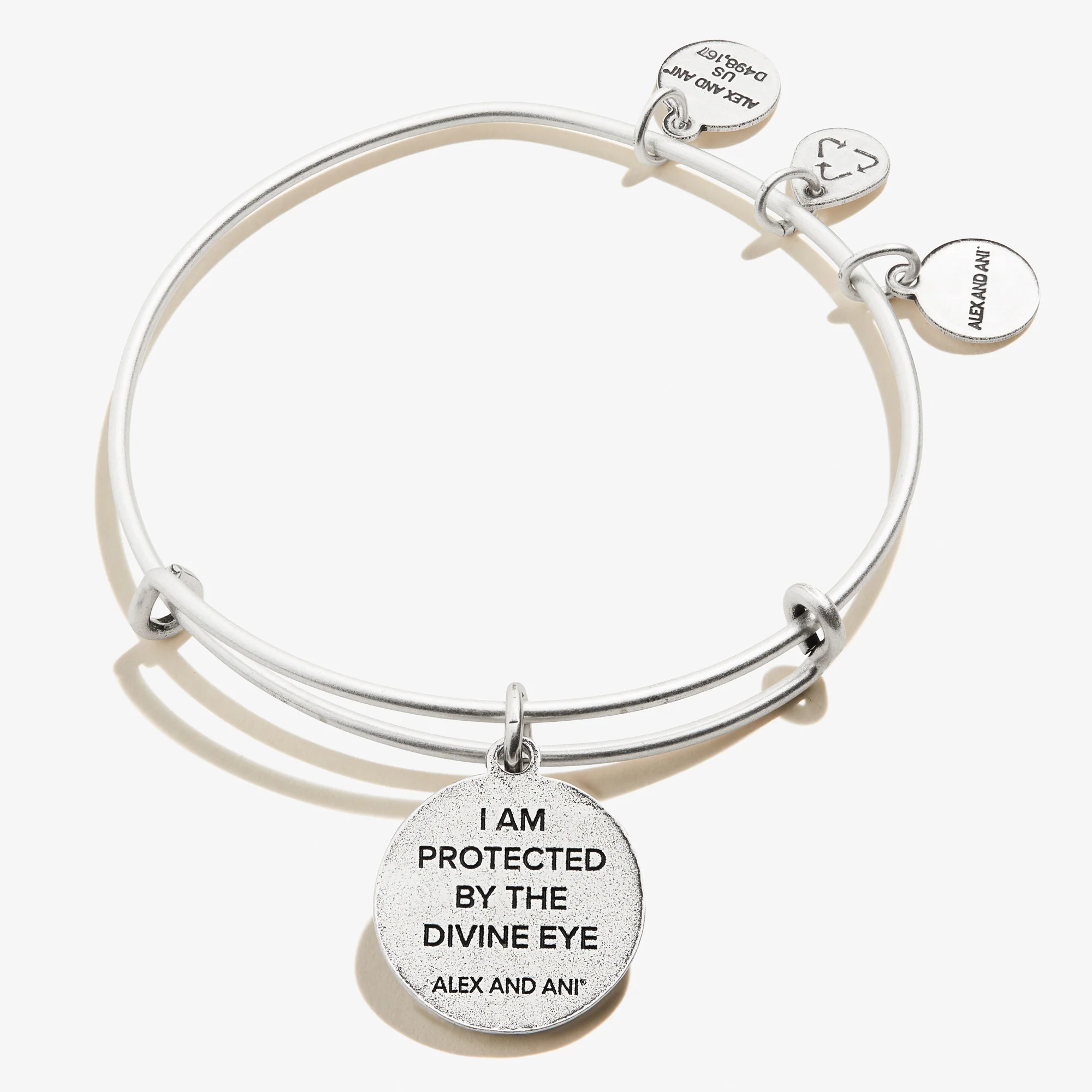 Evil Eye + Sodalite Charm Bangle - Image 3
