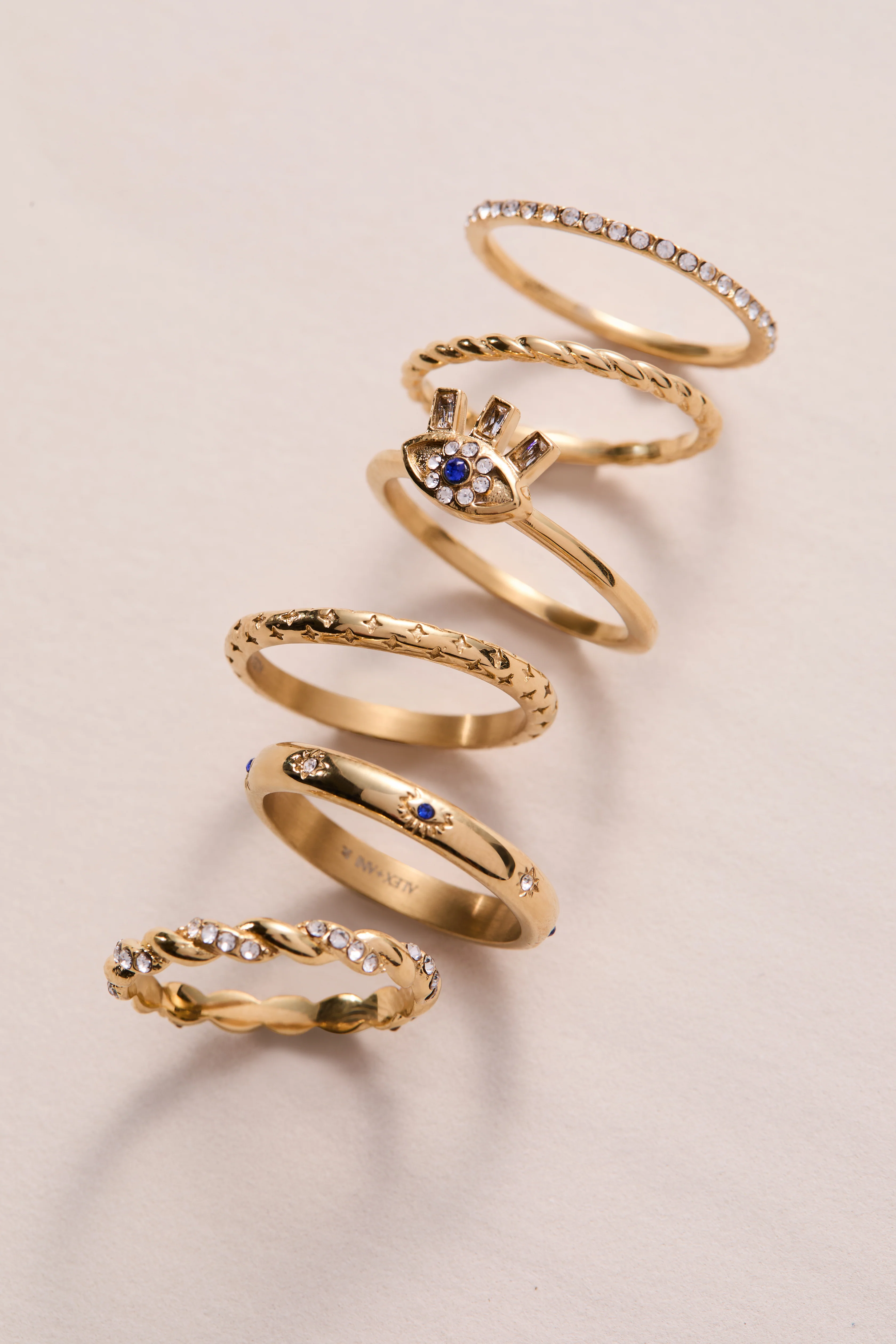 Evil Eye Stacking Ring Set of 3 - Image 5