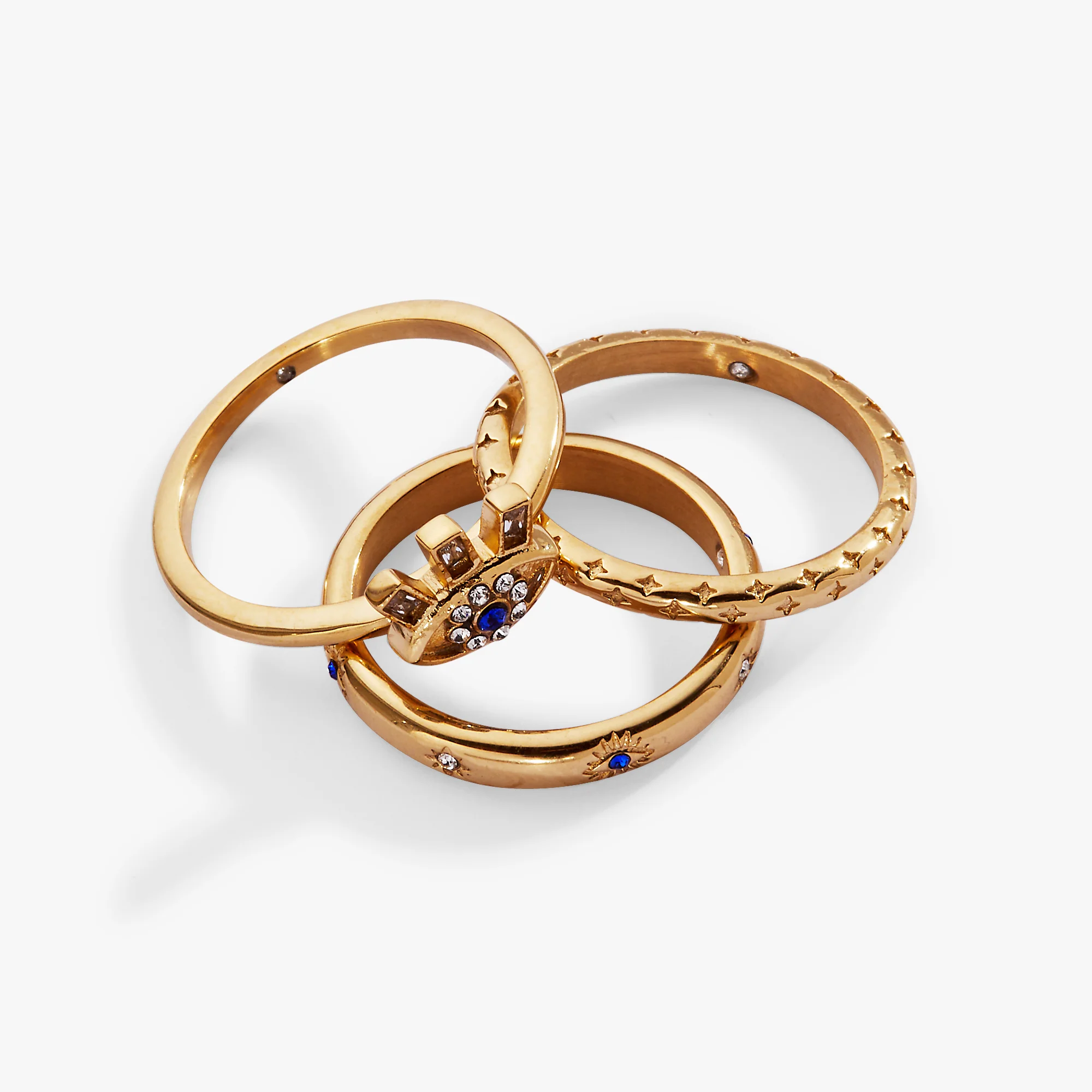 Evil Eye Stacking Ring Set of 3 - Image 6