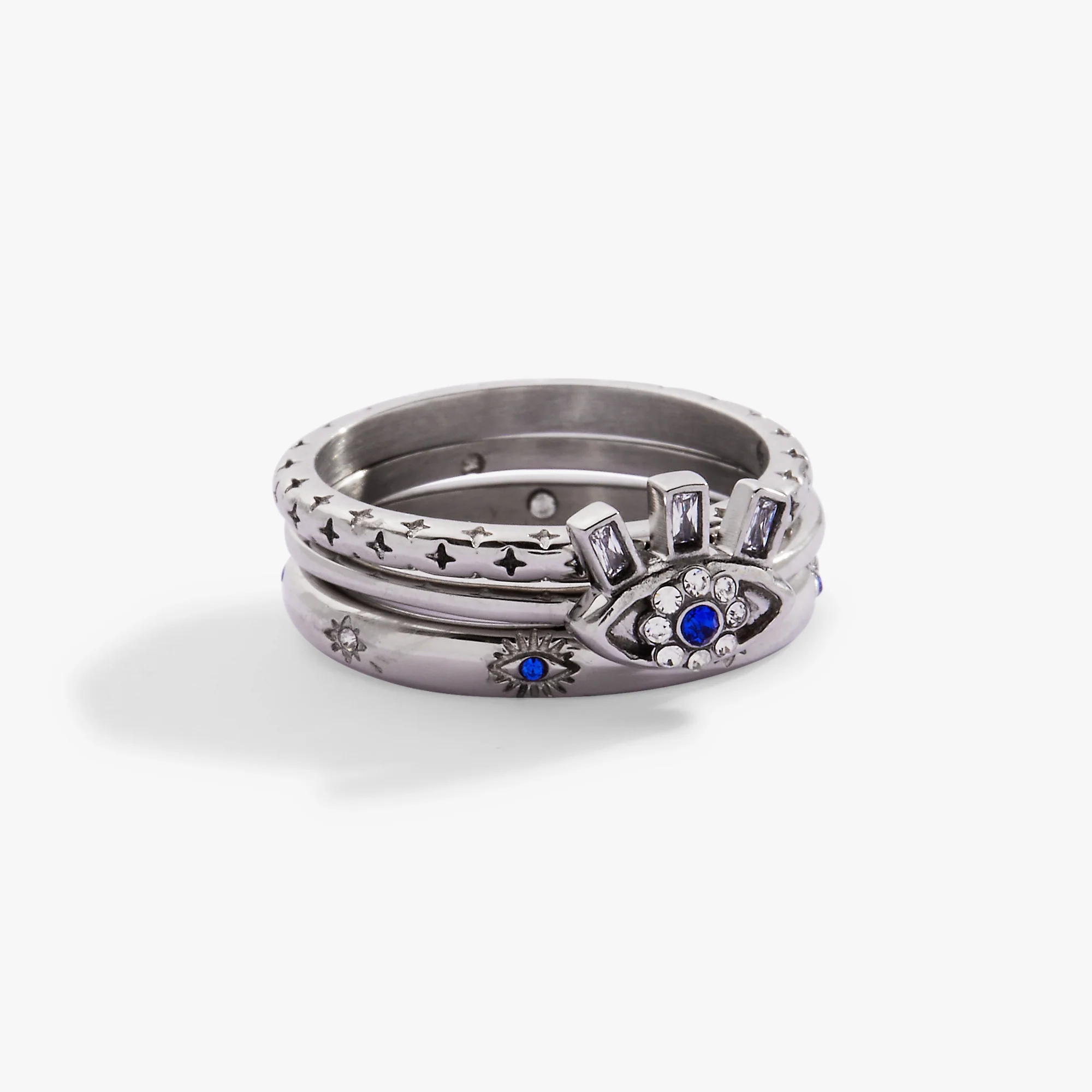 Evil Eye Stacking Ring Set of 3 - Image 7