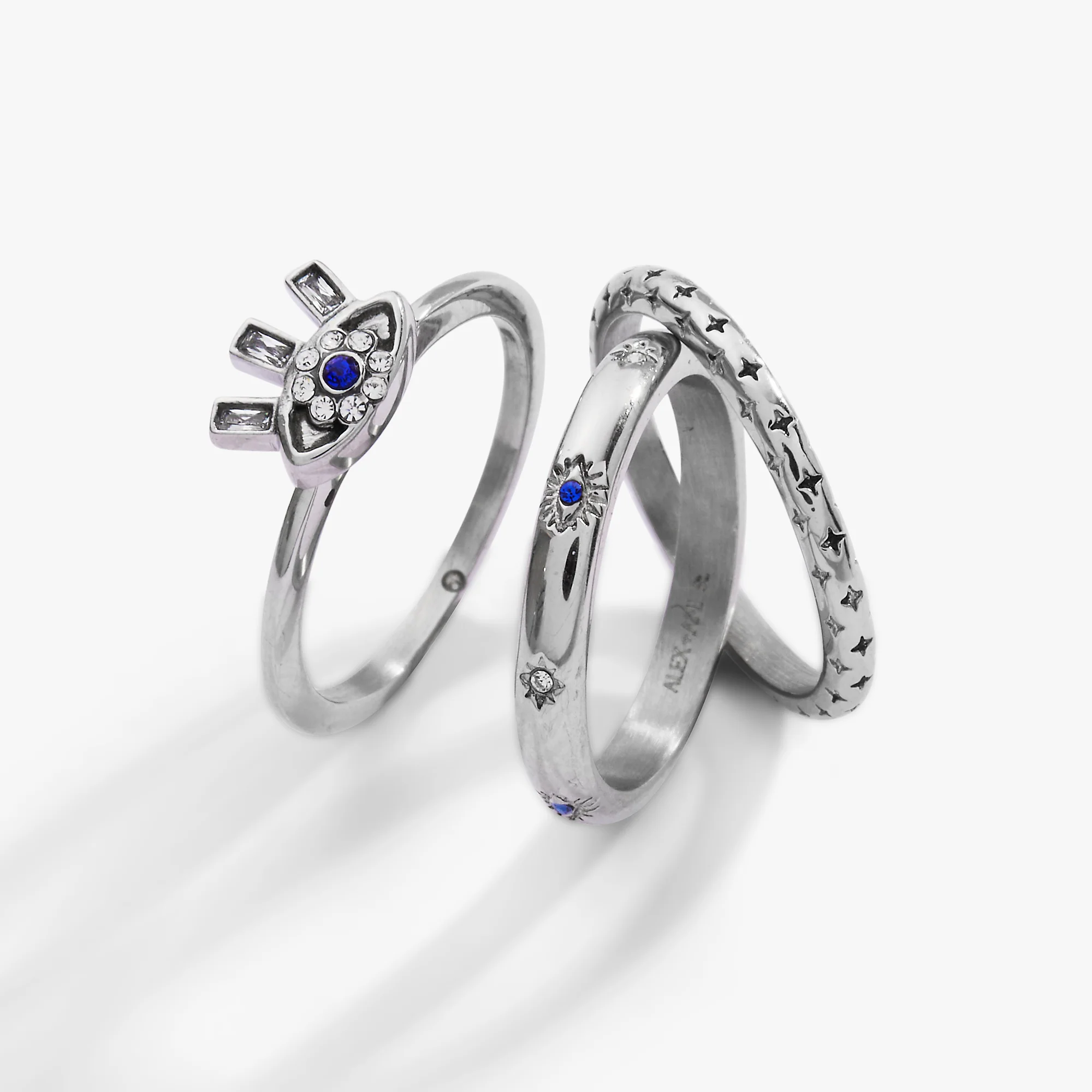 Evil Eye Stacking Ring Set of 3 - Image 9