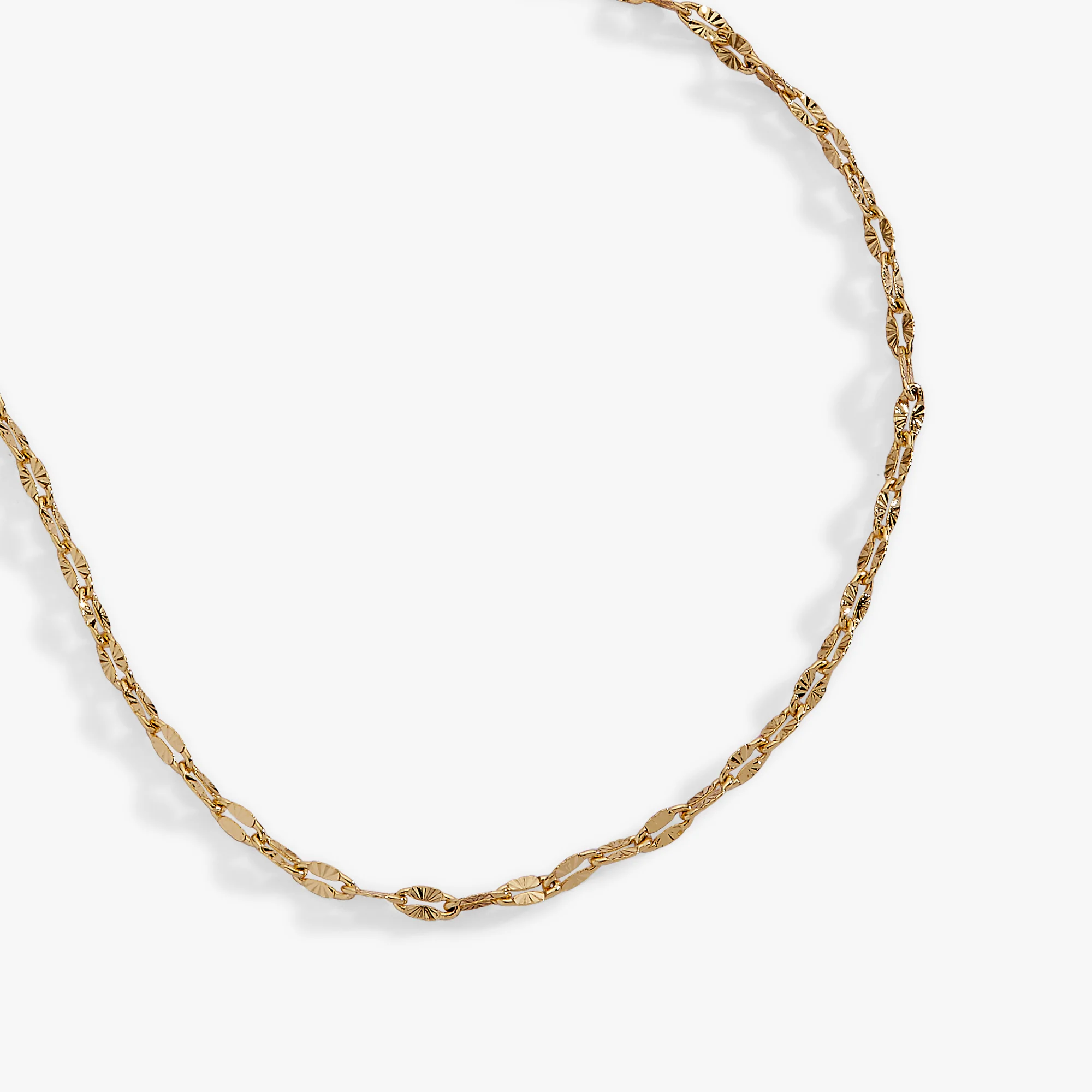 Multi Faceted Chain Necklace - Image 3