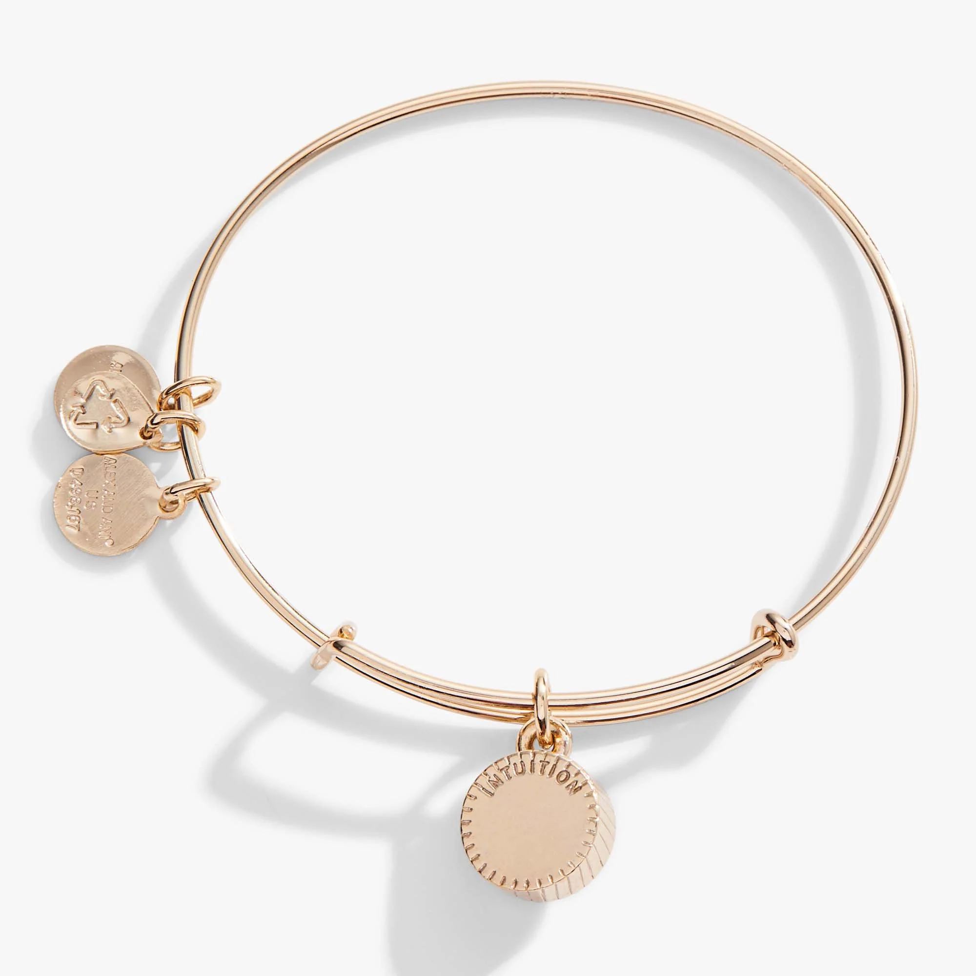 February Birthstone Charm Bangle, Amethyst - Image 6