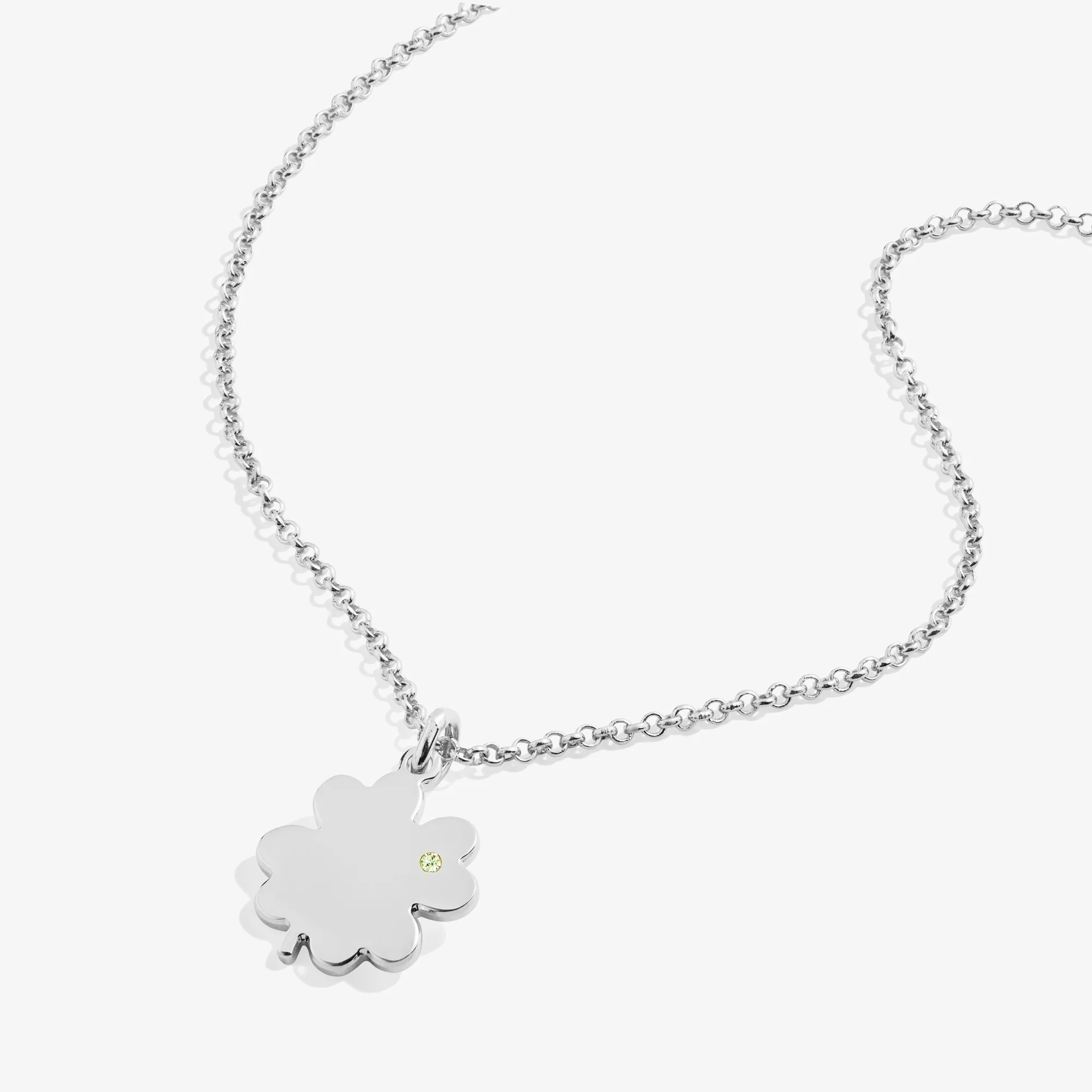 Four-Leaf Clover Necklace, 21" - Image 3