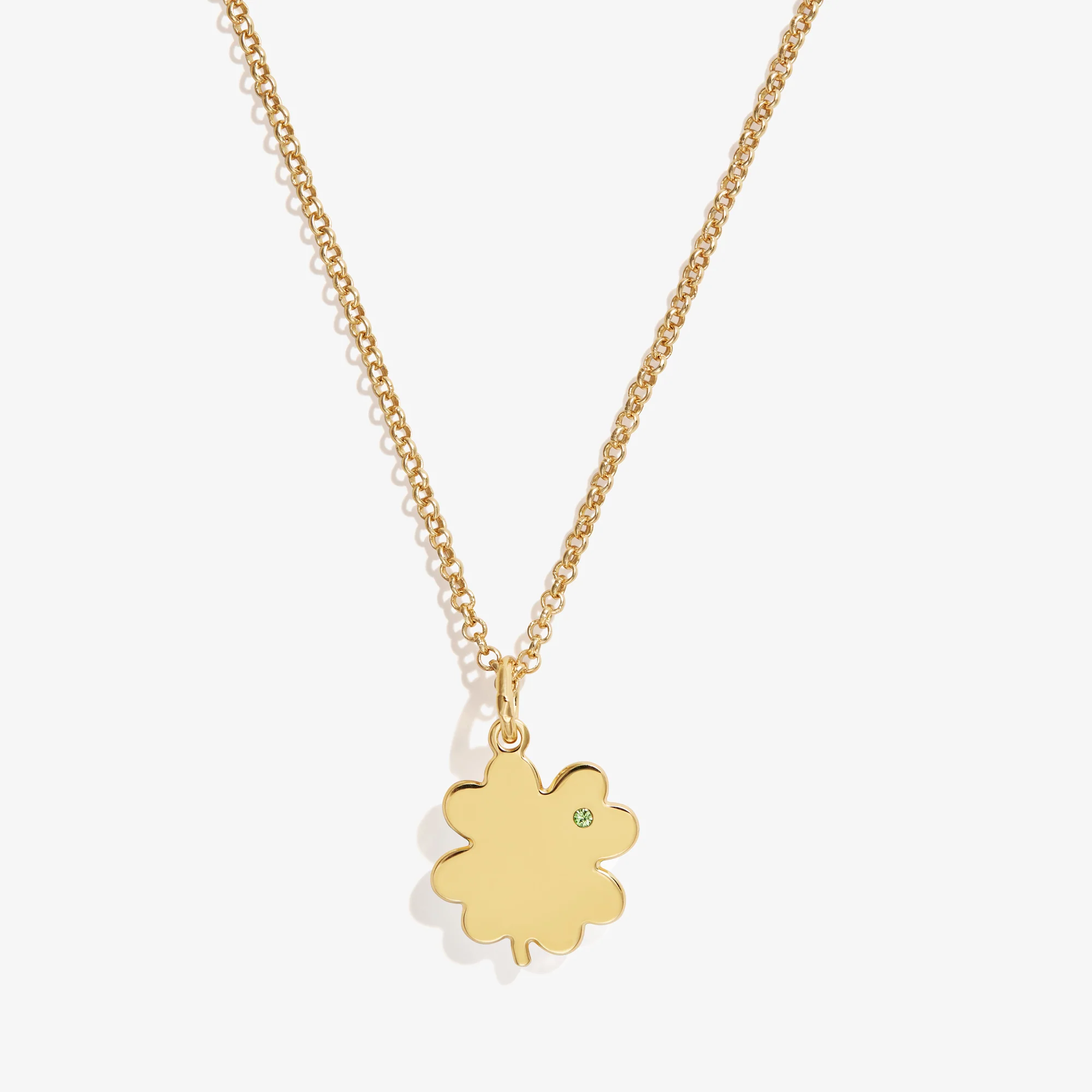 Four-Leaf Clover Necklace, 21" - Image 4