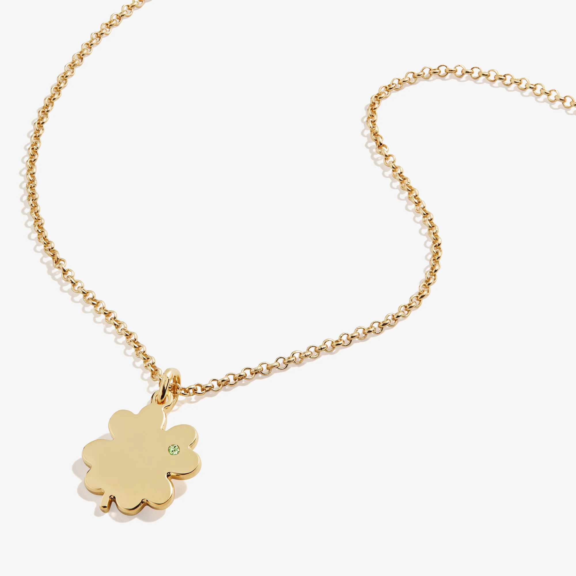 Four-Leaf Clover Necklace, 21" - Image 6