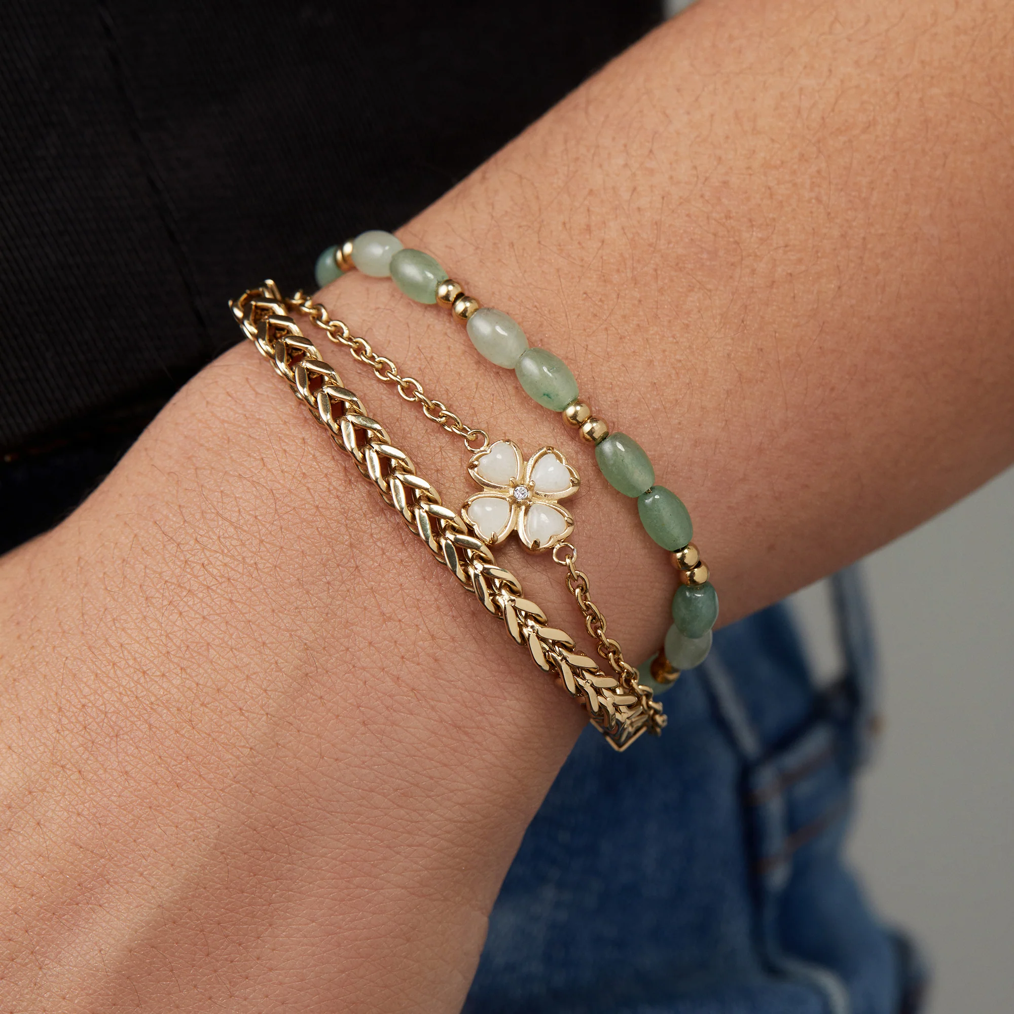 Four-Leaf Clover Stranded⢠Bracelet Set - Image 2
