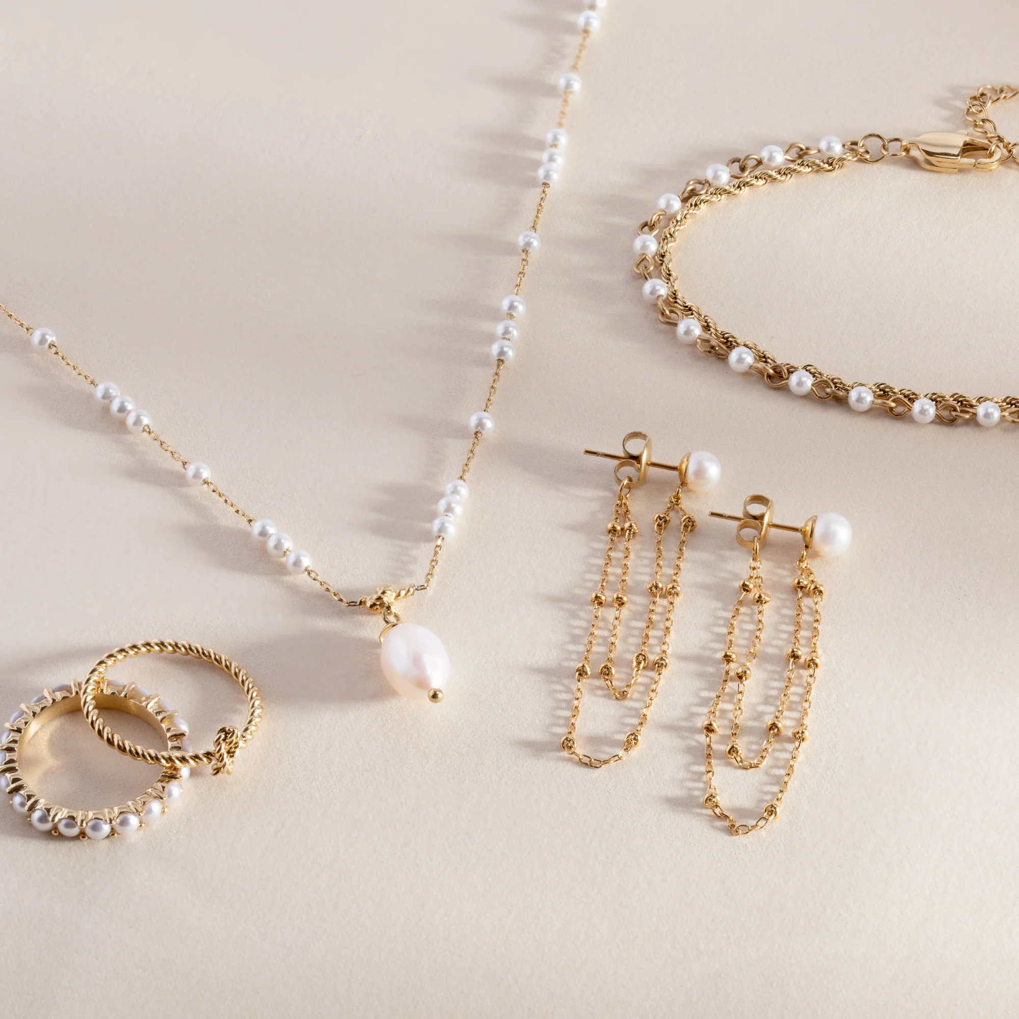 Freshwater Pearl Front-and-Back Earrings - Image 4