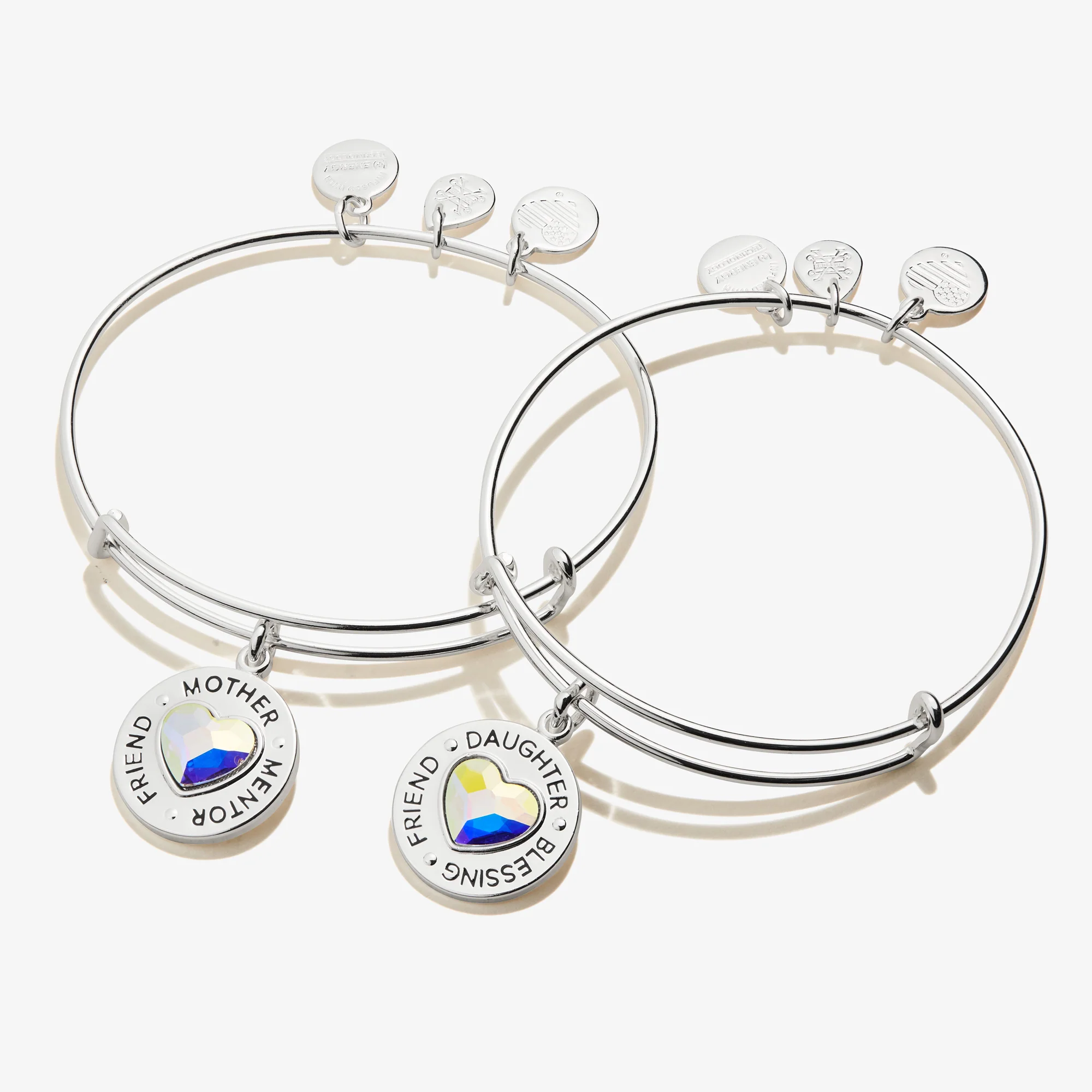 Mother Daughter Charm Bangles, Set of 2 - Image 3