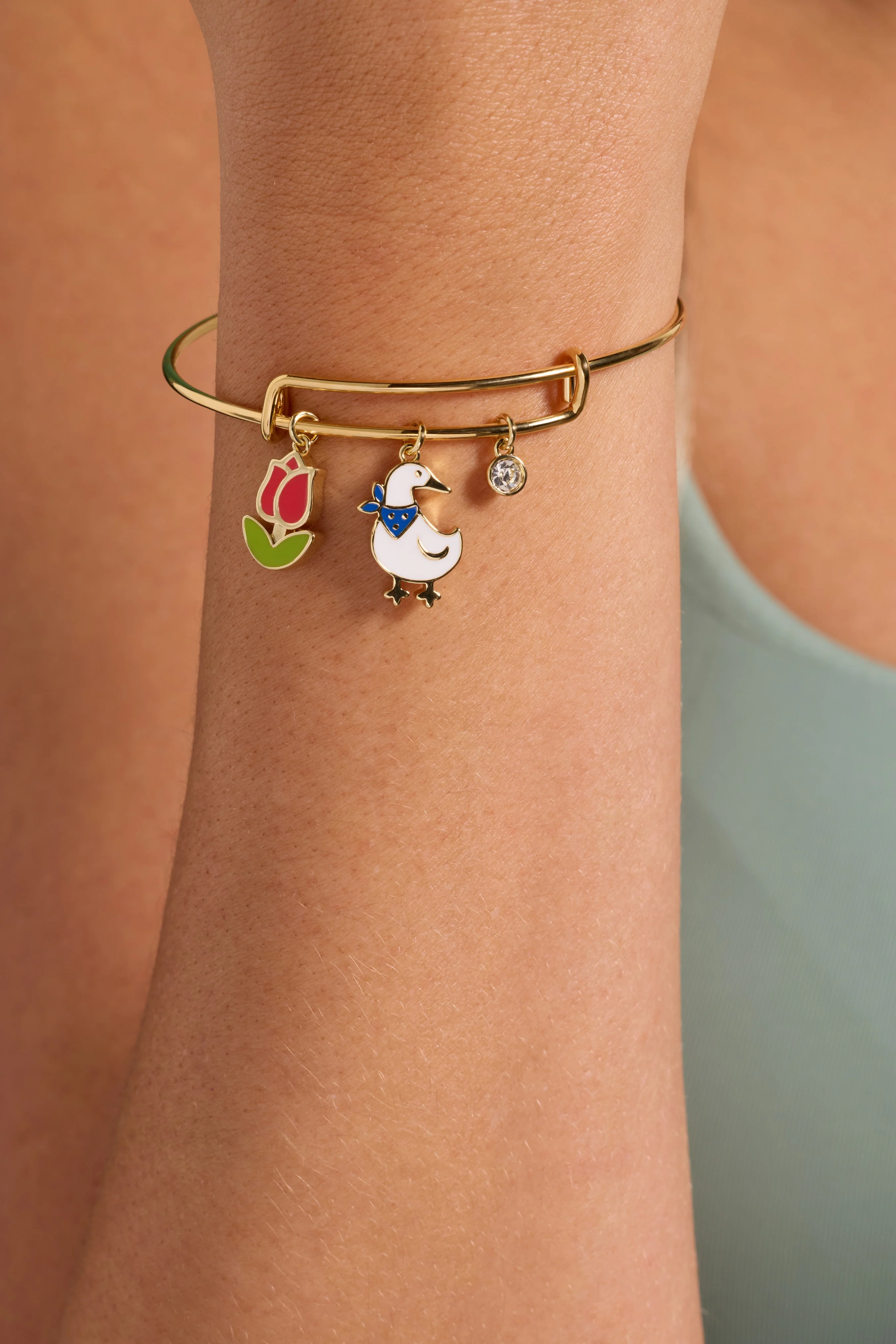 Garden Party Multi Charm Bangle - Image 2
