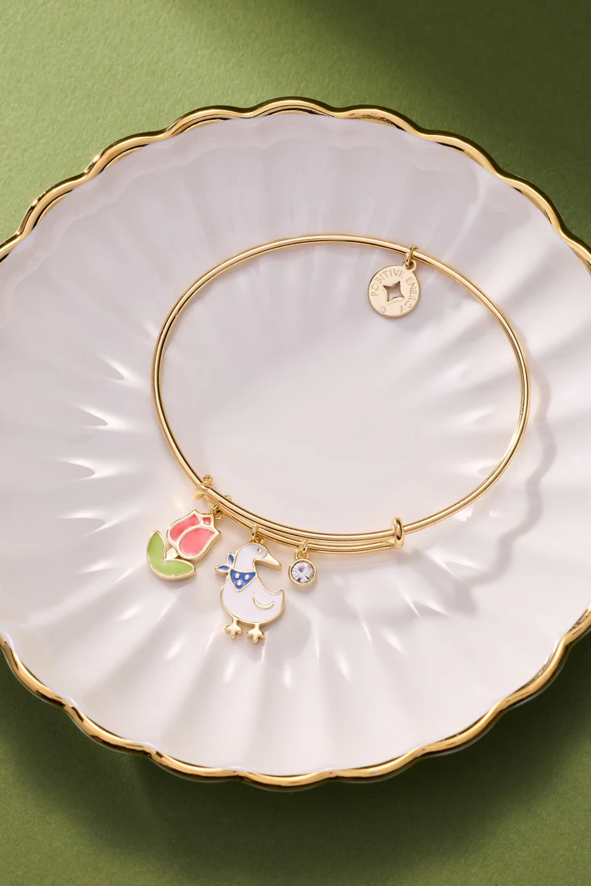 Garden Party Multi Charm Bangle - Image 5