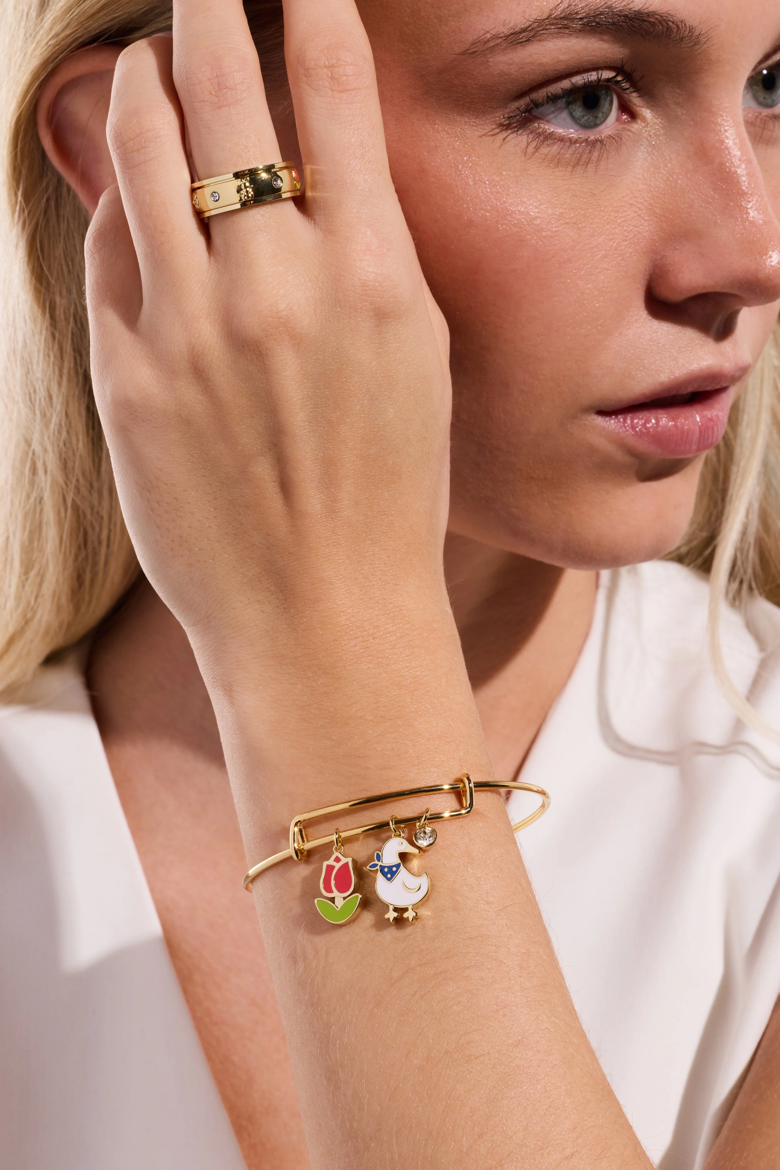 Garden Party Multi Charm Bangle - Image 6