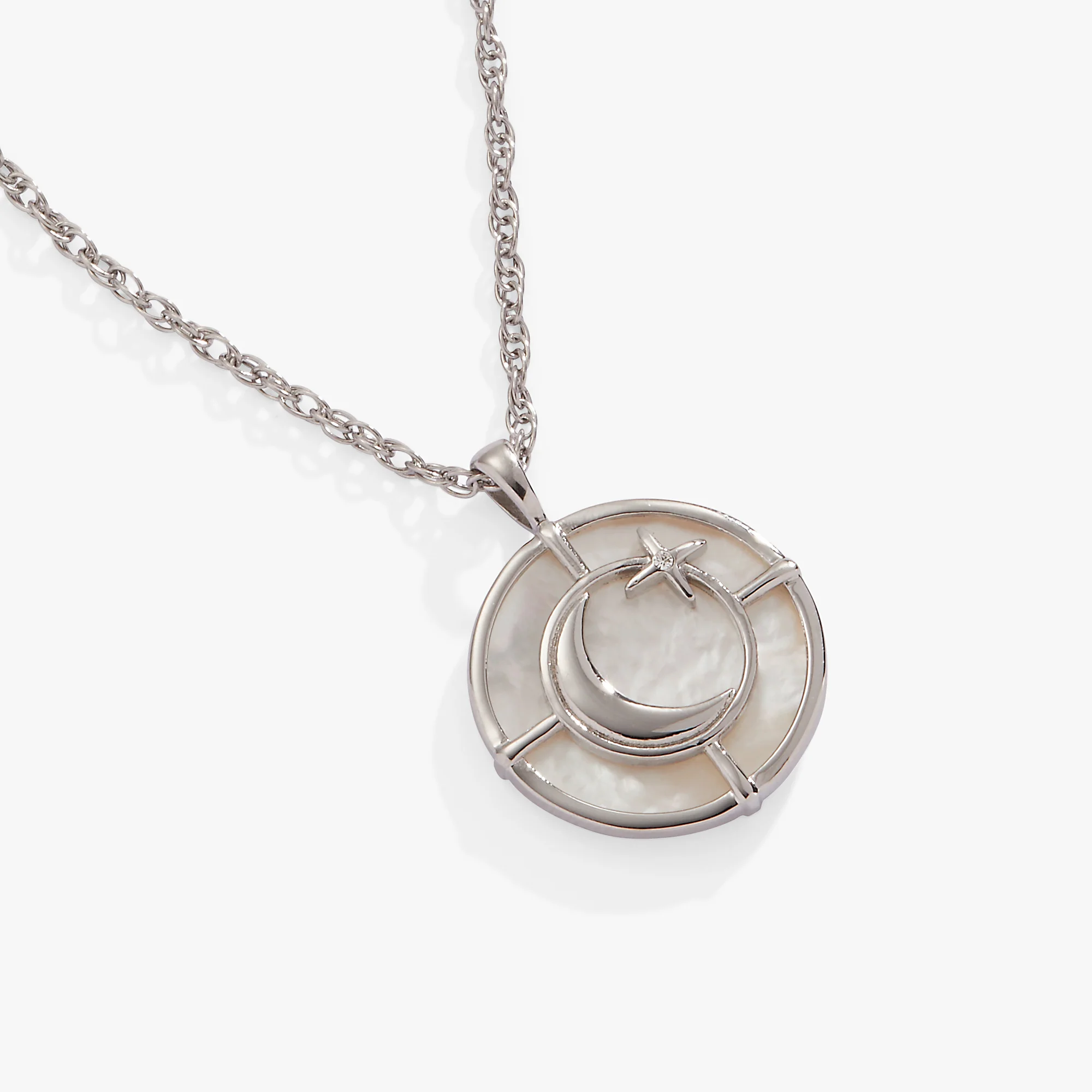 Genuine Mother of Pearl Signature Pendant Necklace - Image 3