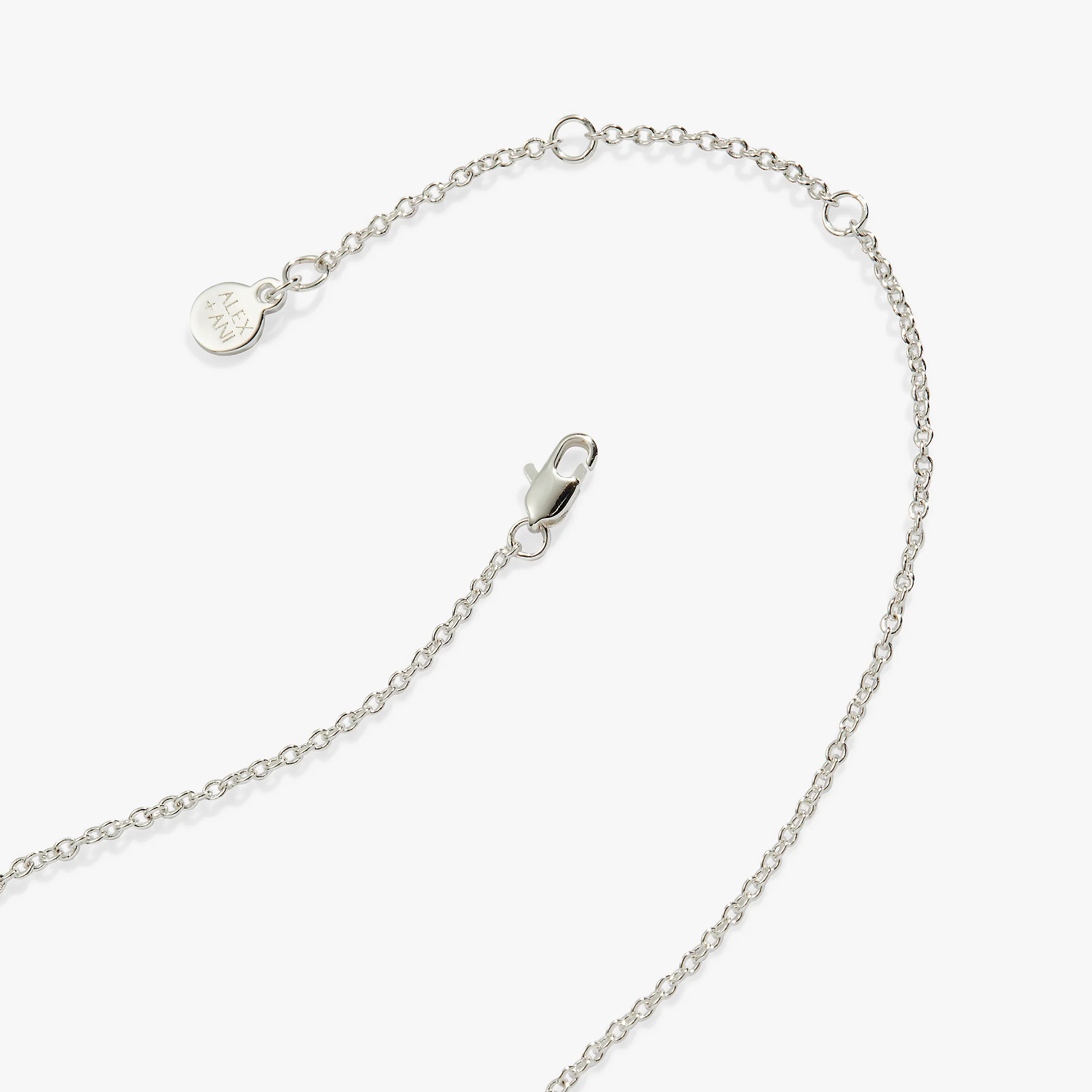 Glitter Druzy Pendant Necklace, Silver - Image 4