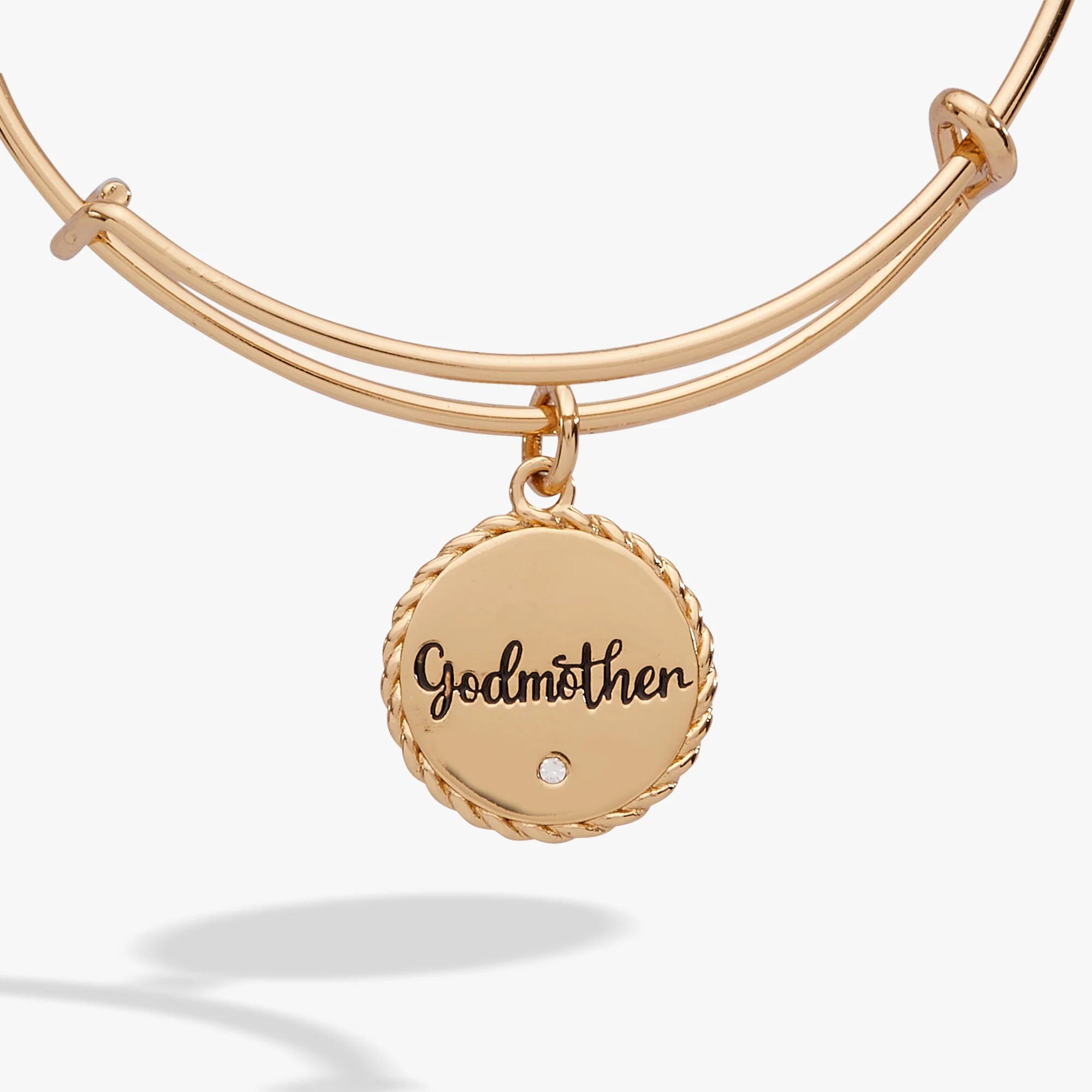 Godmother 'Loves Like A Parent, Acts Like A Friend' Charm Bangle - Image 3