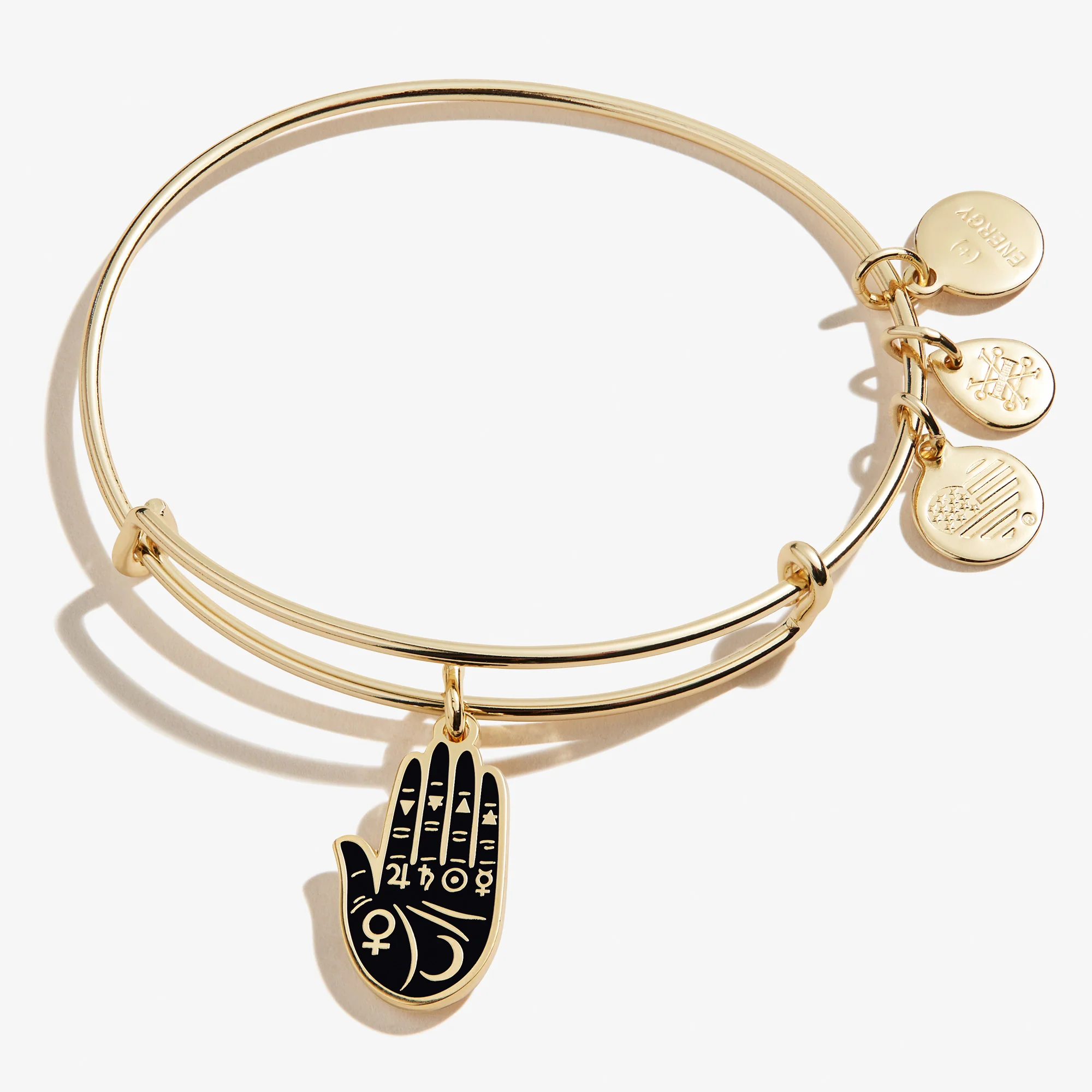 Good Fortune Palmistry Charm Bangle - Image 3