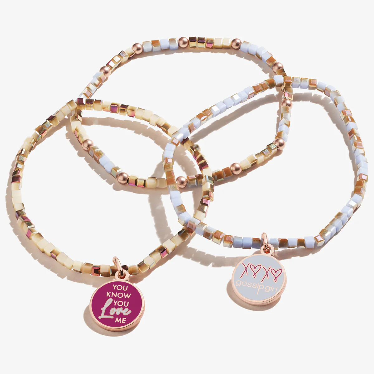 Gossip Girl 'You Know You Love Me' Stretch Bracelets, Set of 3 - Image 2