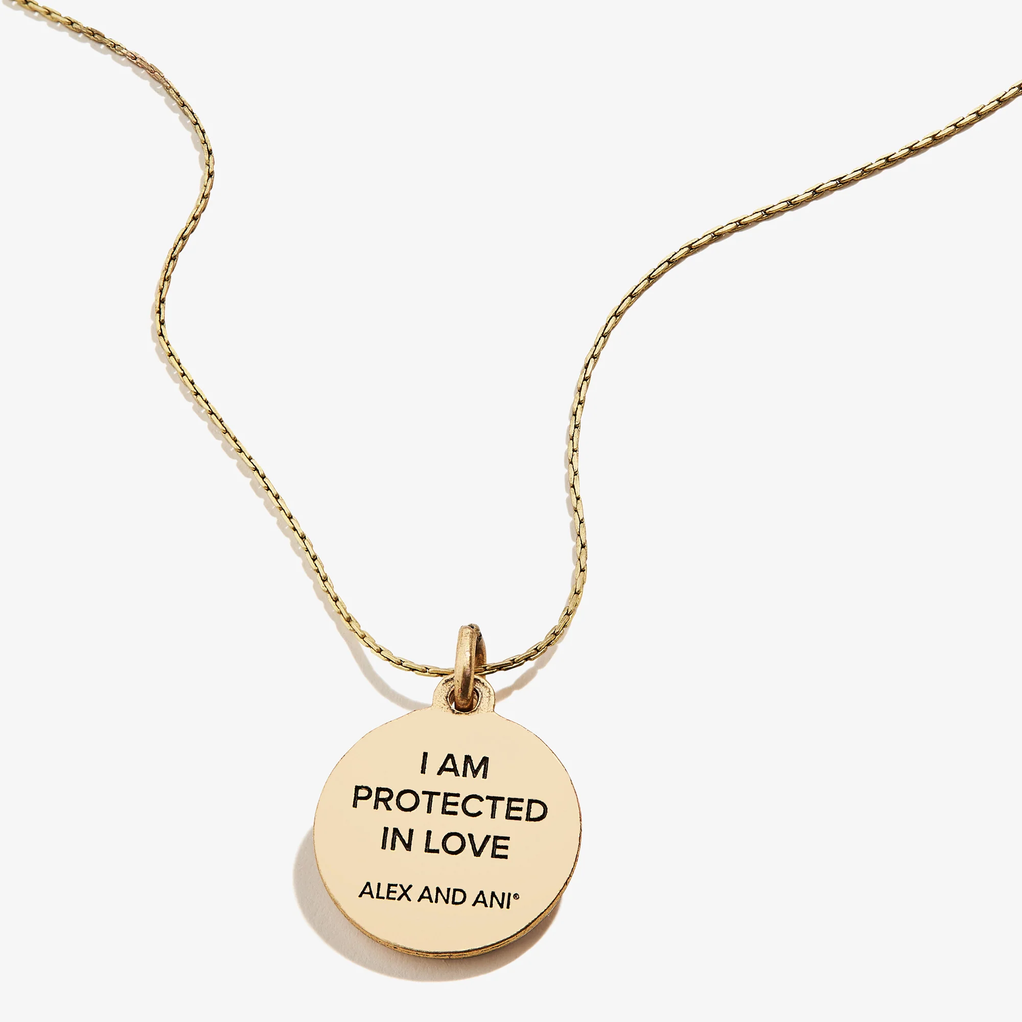 Hamsa Embossed Charm Necklace - Image 7
