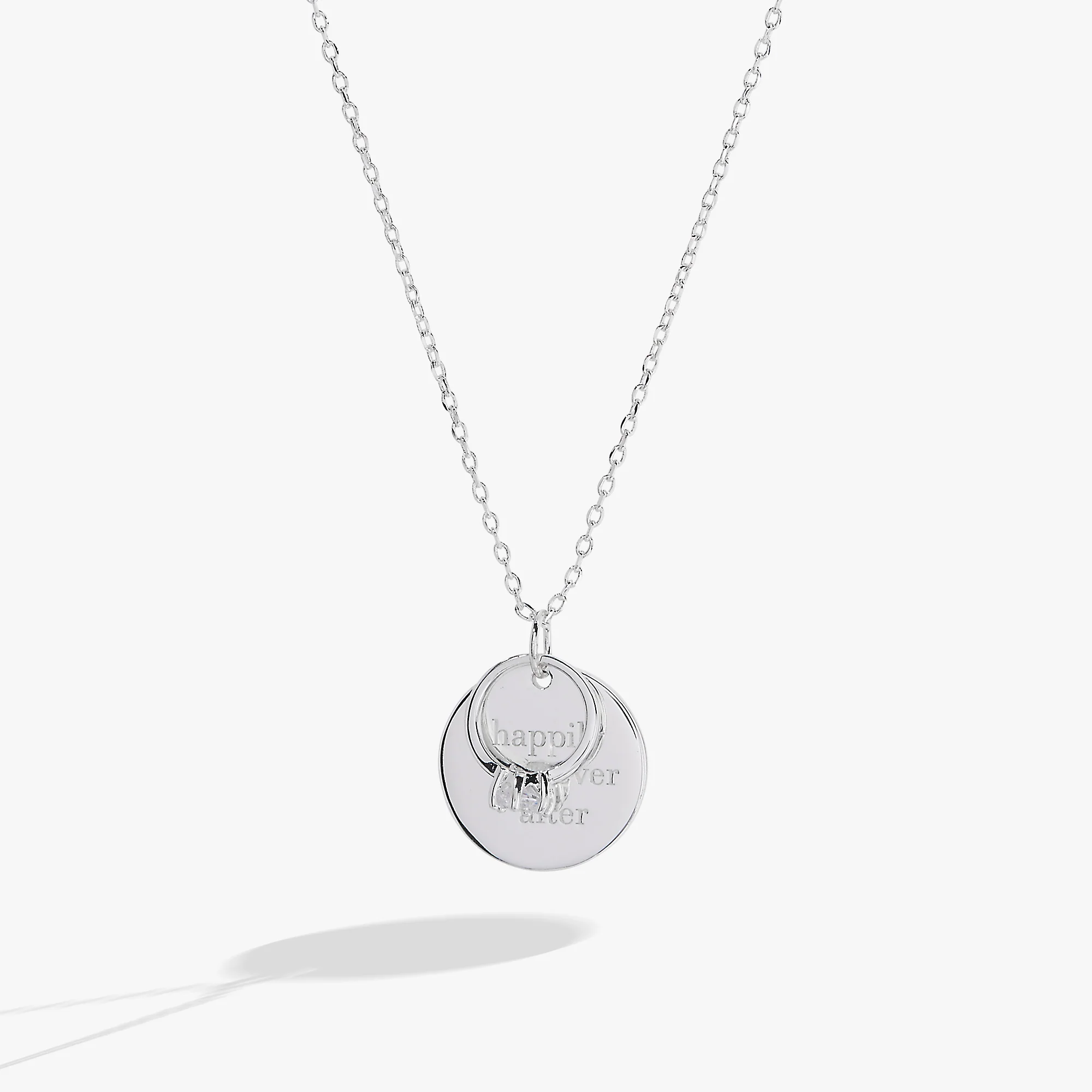 “Happily Ever After” Duo Charm Pendant Necklace - Image 2