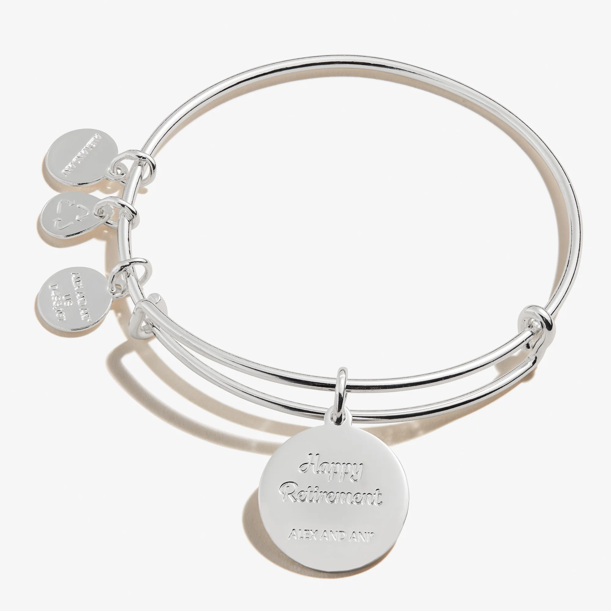 'Happy Retirement' Charm Bangle - Image 3