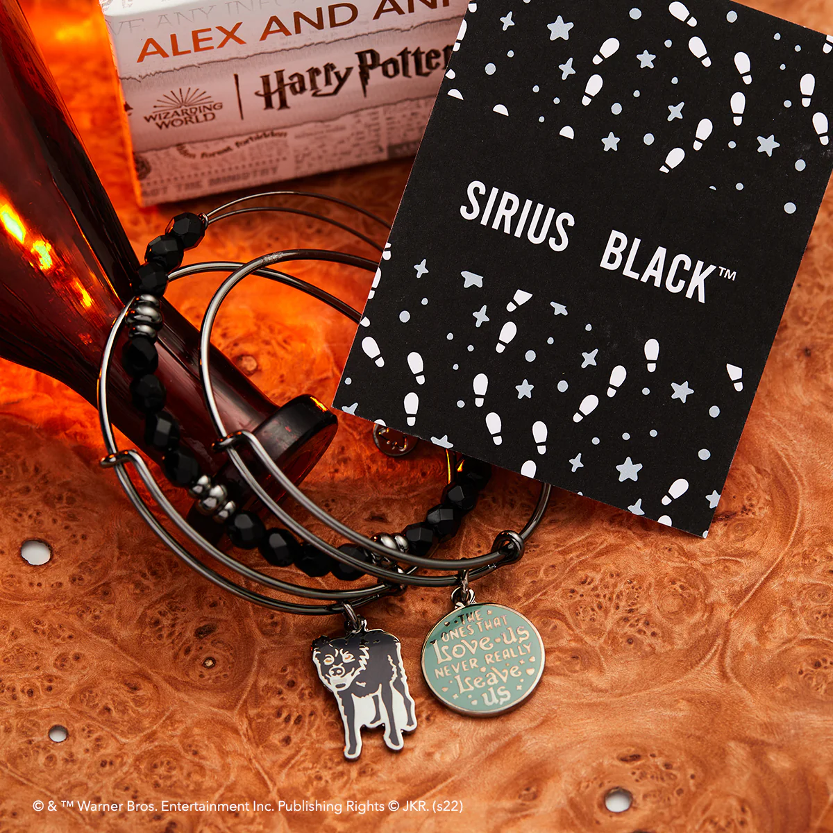 Harry Potter™ Sirius Black Charm Bangle Bracelets, Set of 3 - Image 3