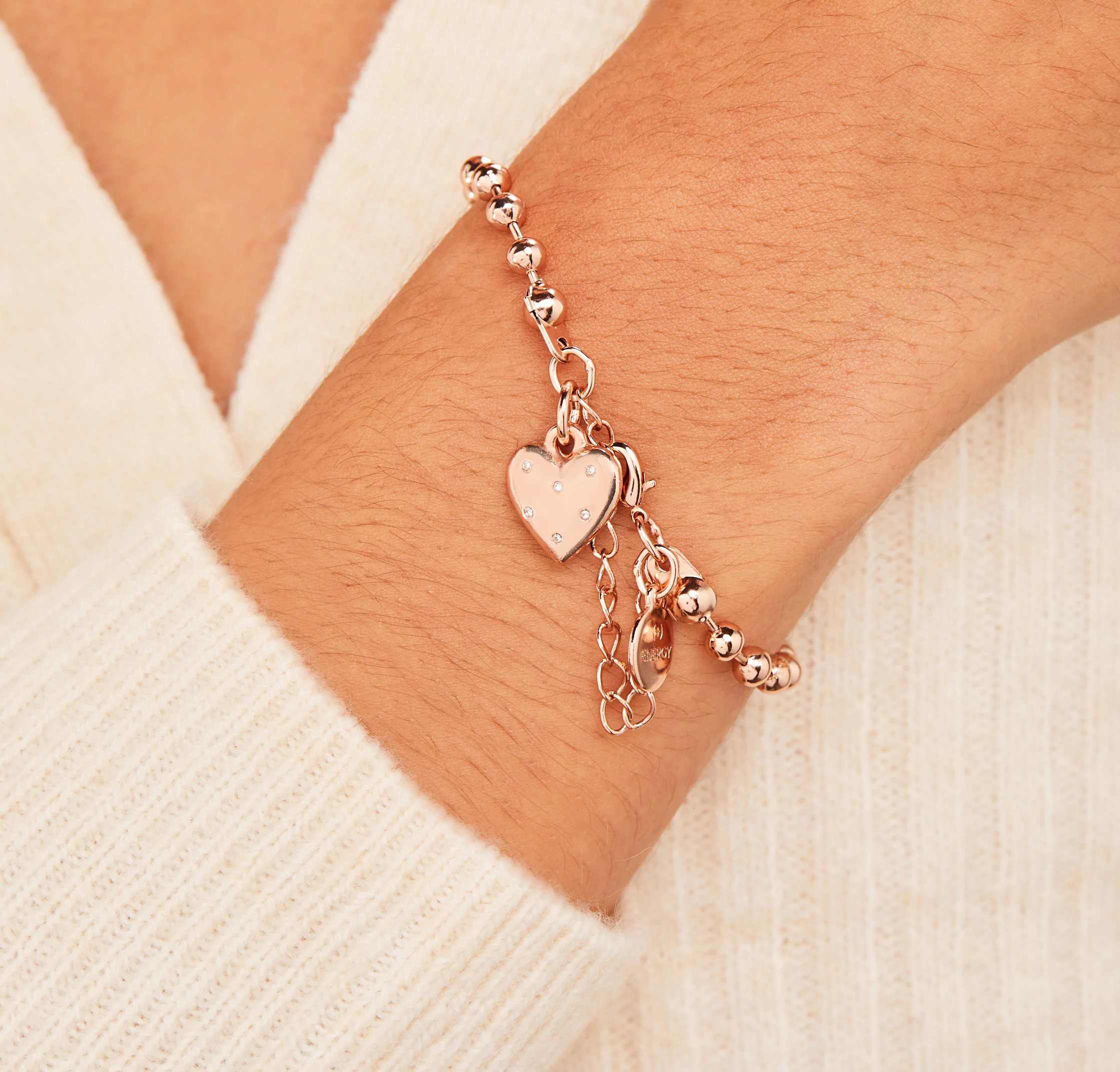 Heart Ball Chain Bracelet - Image 4