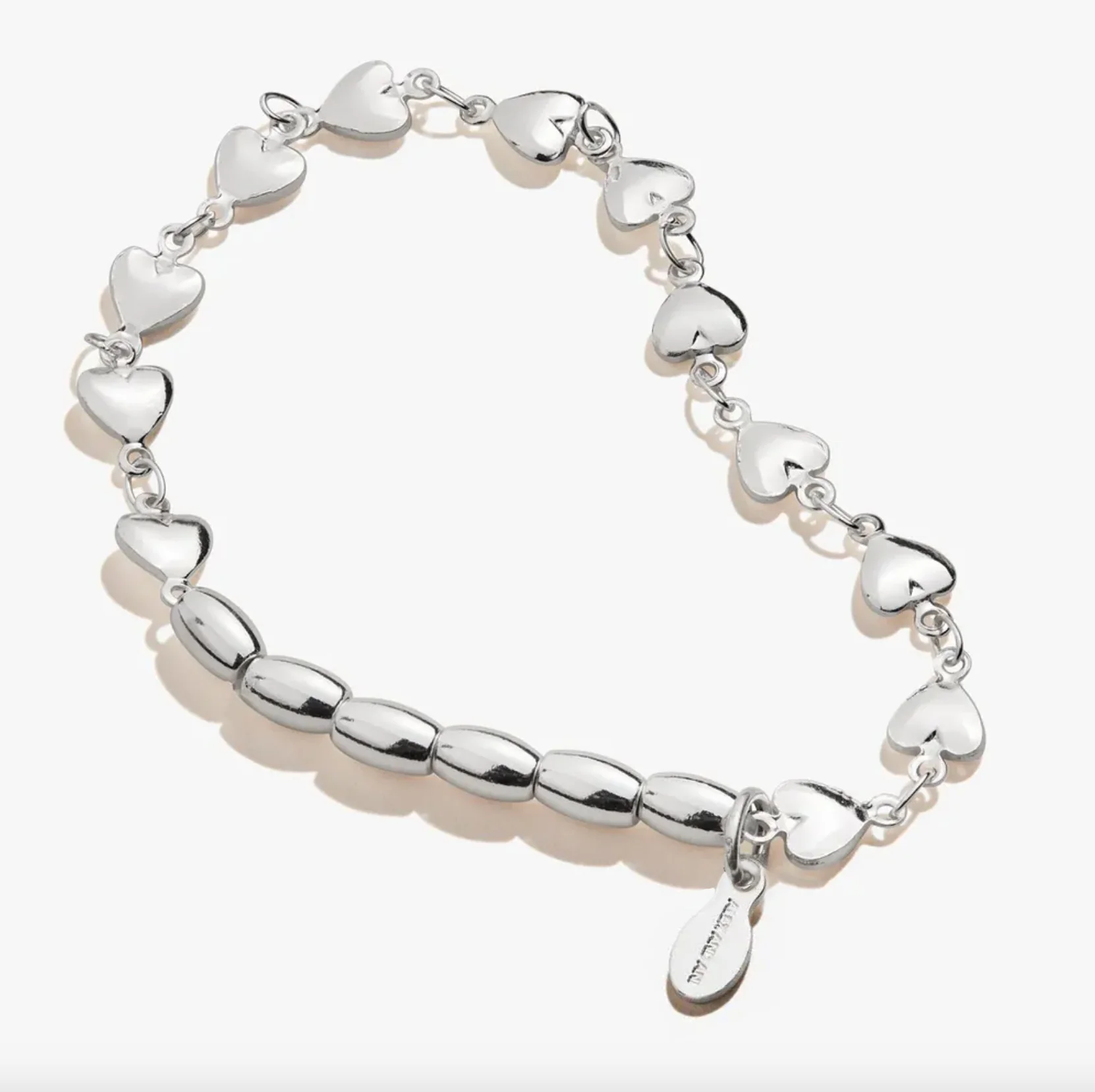 Heart Beaded Stretch Bracelet - Image 3