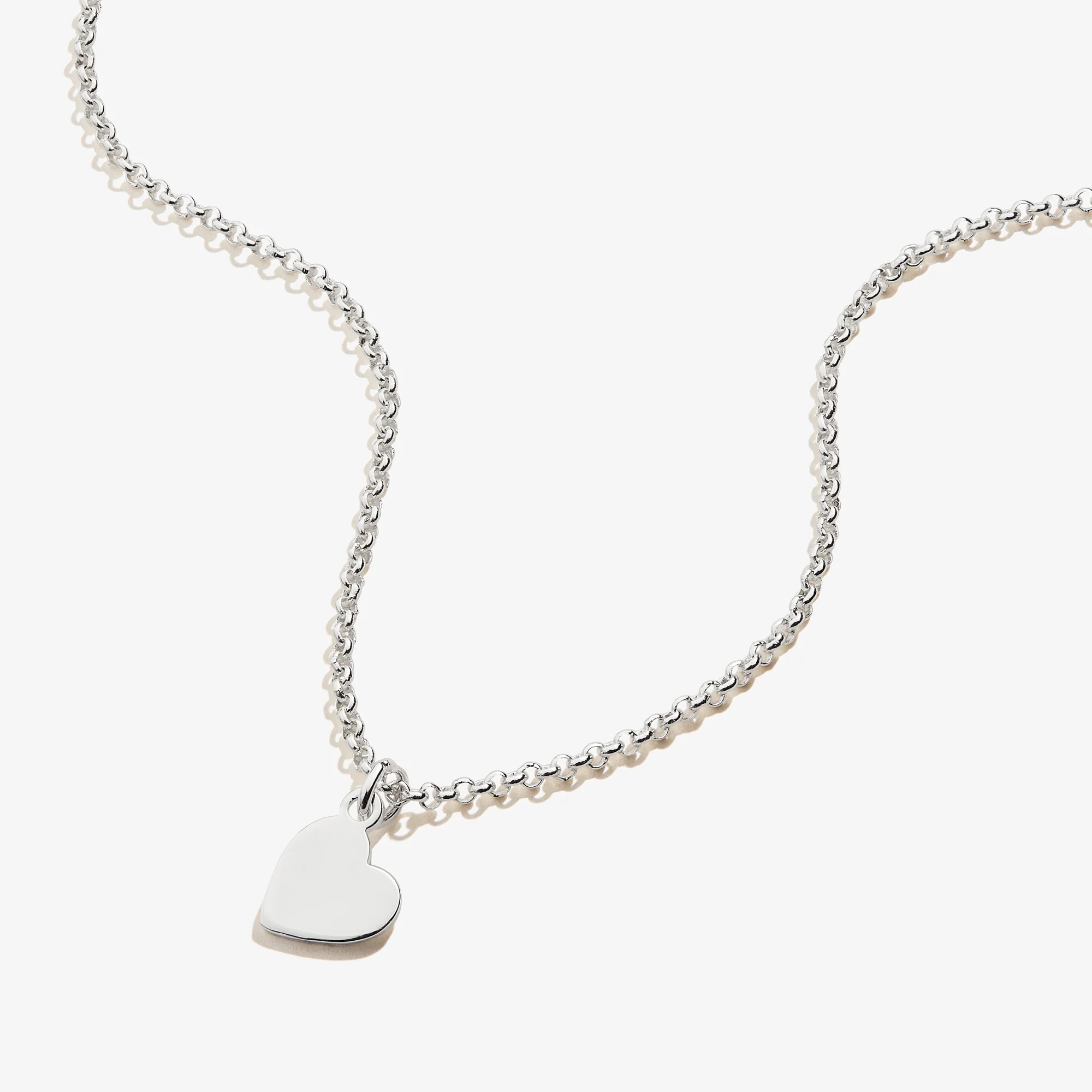 Small Heart Charm Necklace, 19'' - Image 4