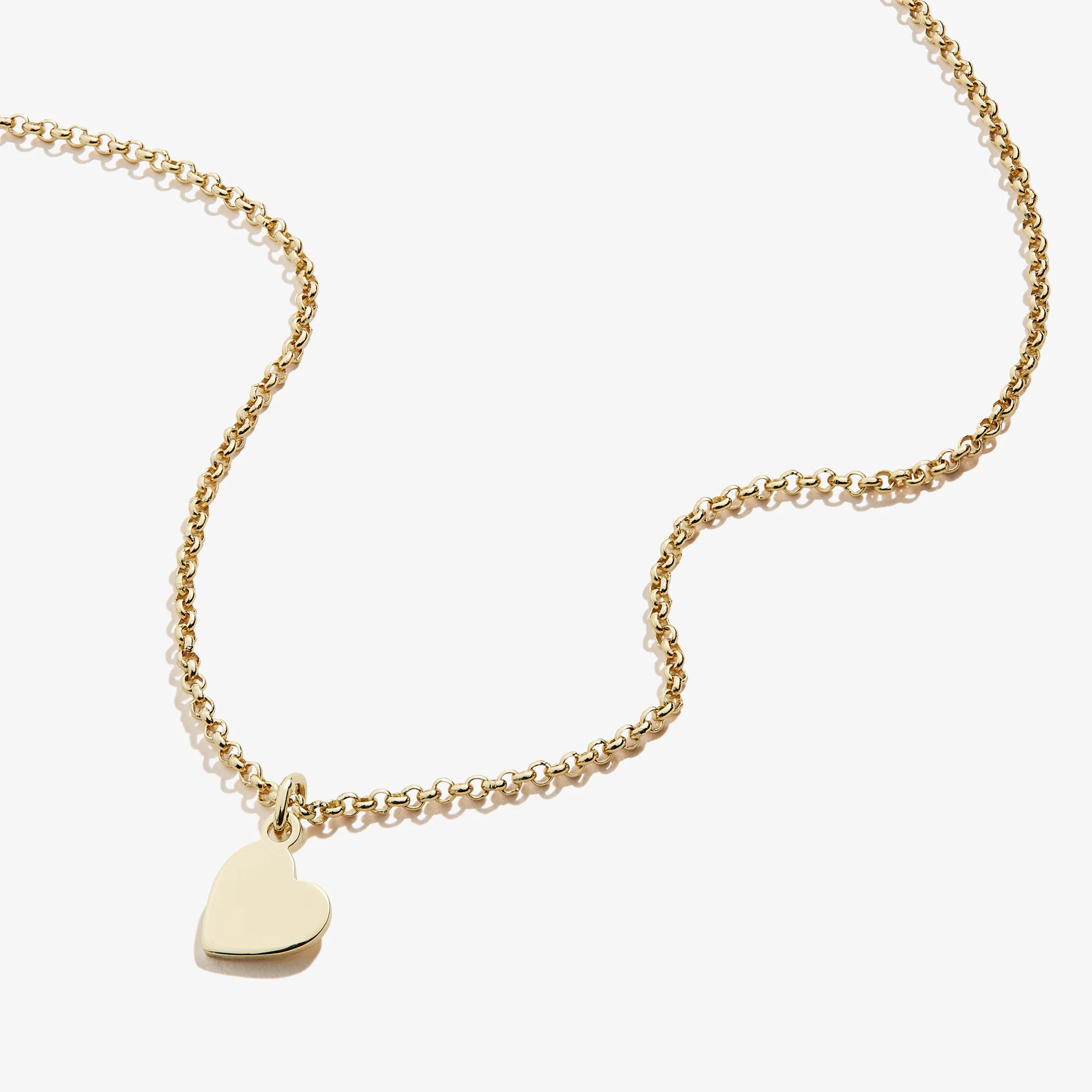 Small Heart Charm Necklace, 19'' - Image 7