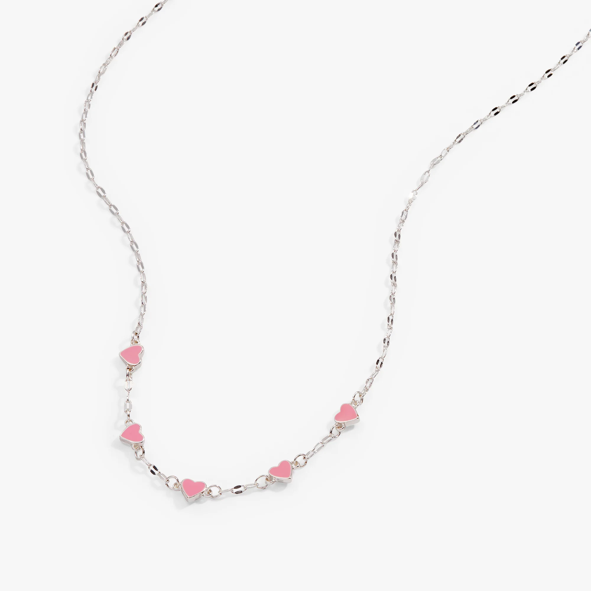 Hearts Chain Necklace, Adjustable - Image 3