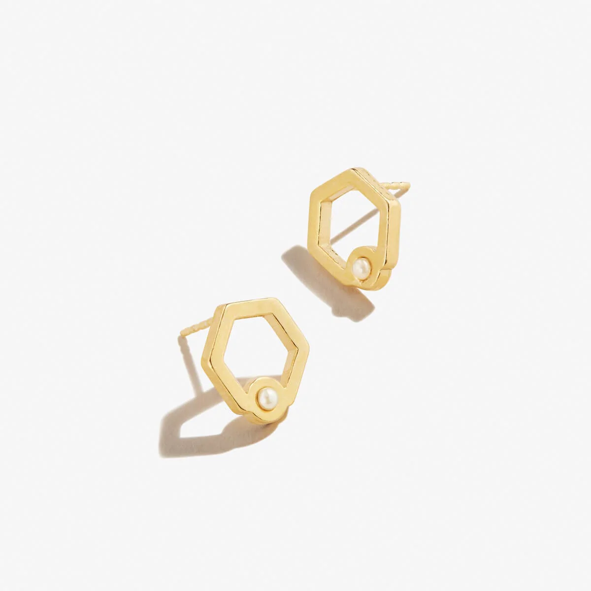 Honeycomb Stud Earrings - Image 3