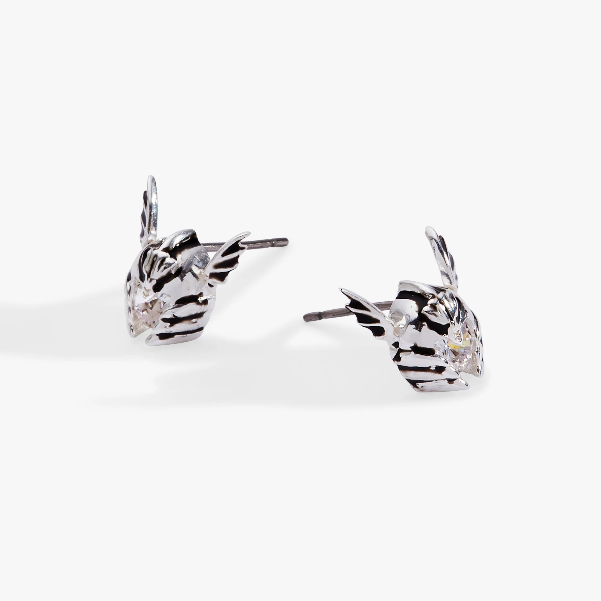 HOUSE OF THE DRAGON™ Daemon Targaryen Helmet Stud Earrings - Image 3