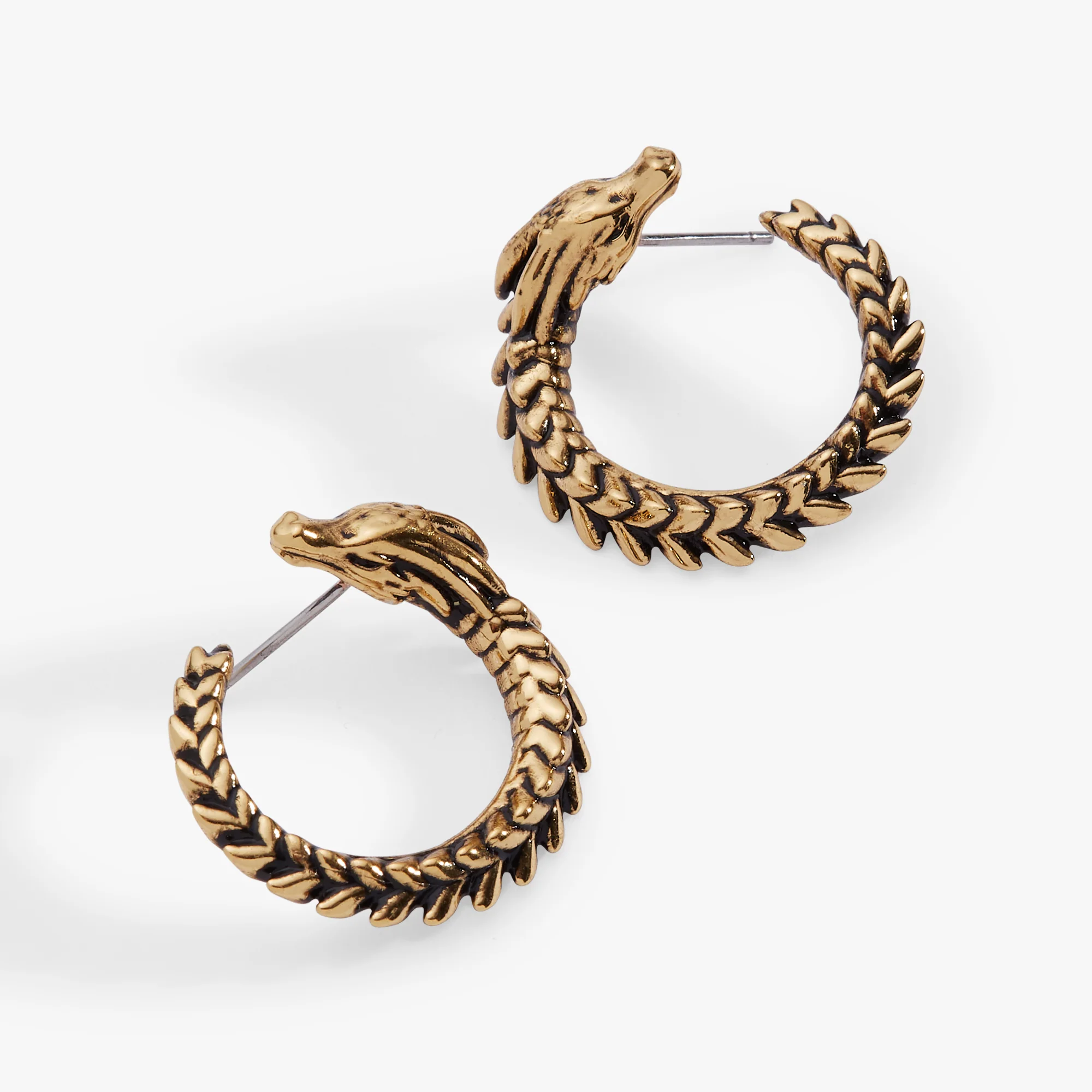 HOUSE OF THE DRAGON™ Syrax Front to Back Hoop Earrings - Image 8