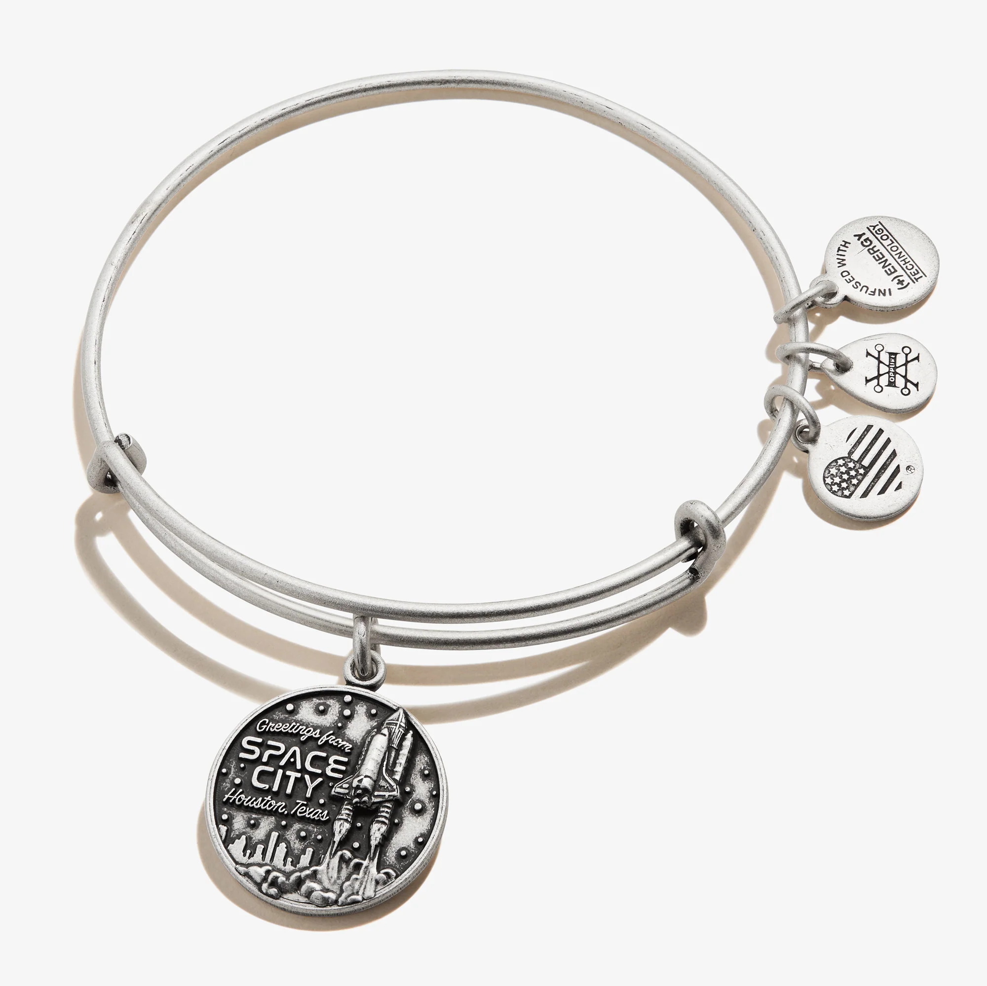 Houston Texas 'Space City' Charm Bangle - Image 3