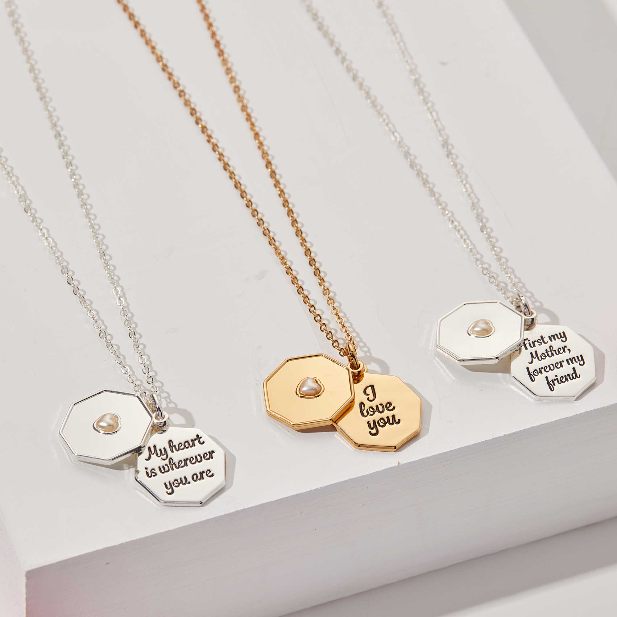 'I Love You' Slider Charm Necklace, Adjustable - Image 5