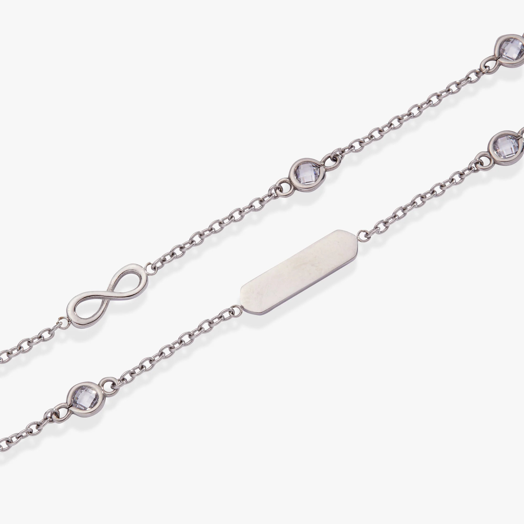 Infinity Chain Double Strand Bracelet - Image 4