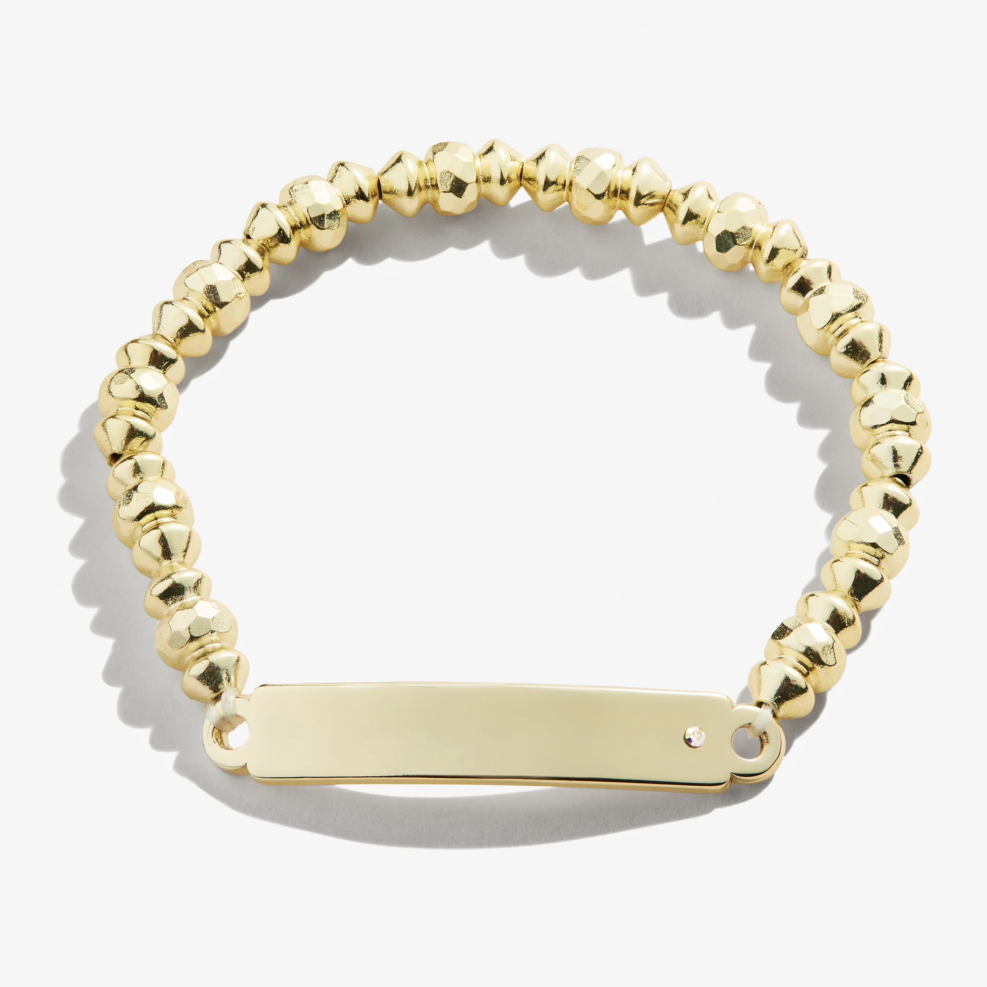 Inline Bar Stretch Bracelet with Crystal Accent - Image 4