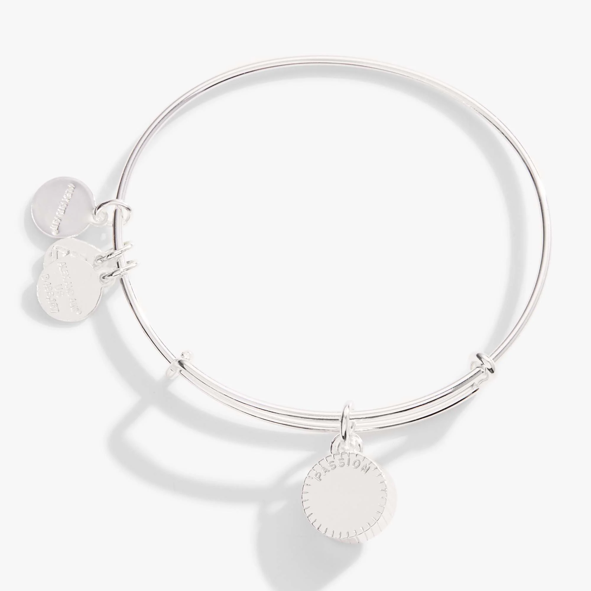 July Birthstone Charm Bangle, Ruby - Image 4