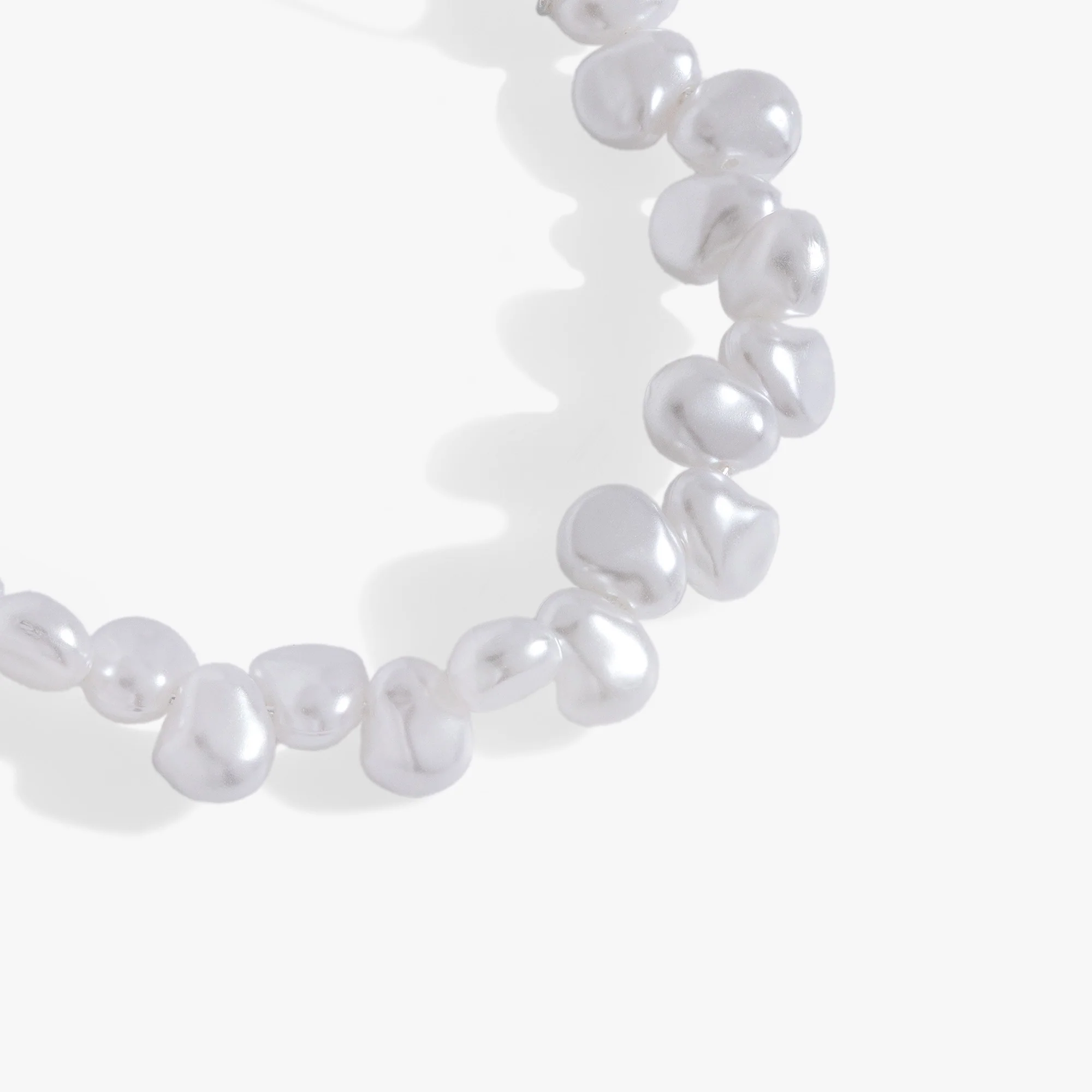 Keshi Pearl Beaded Bangle - Image 2