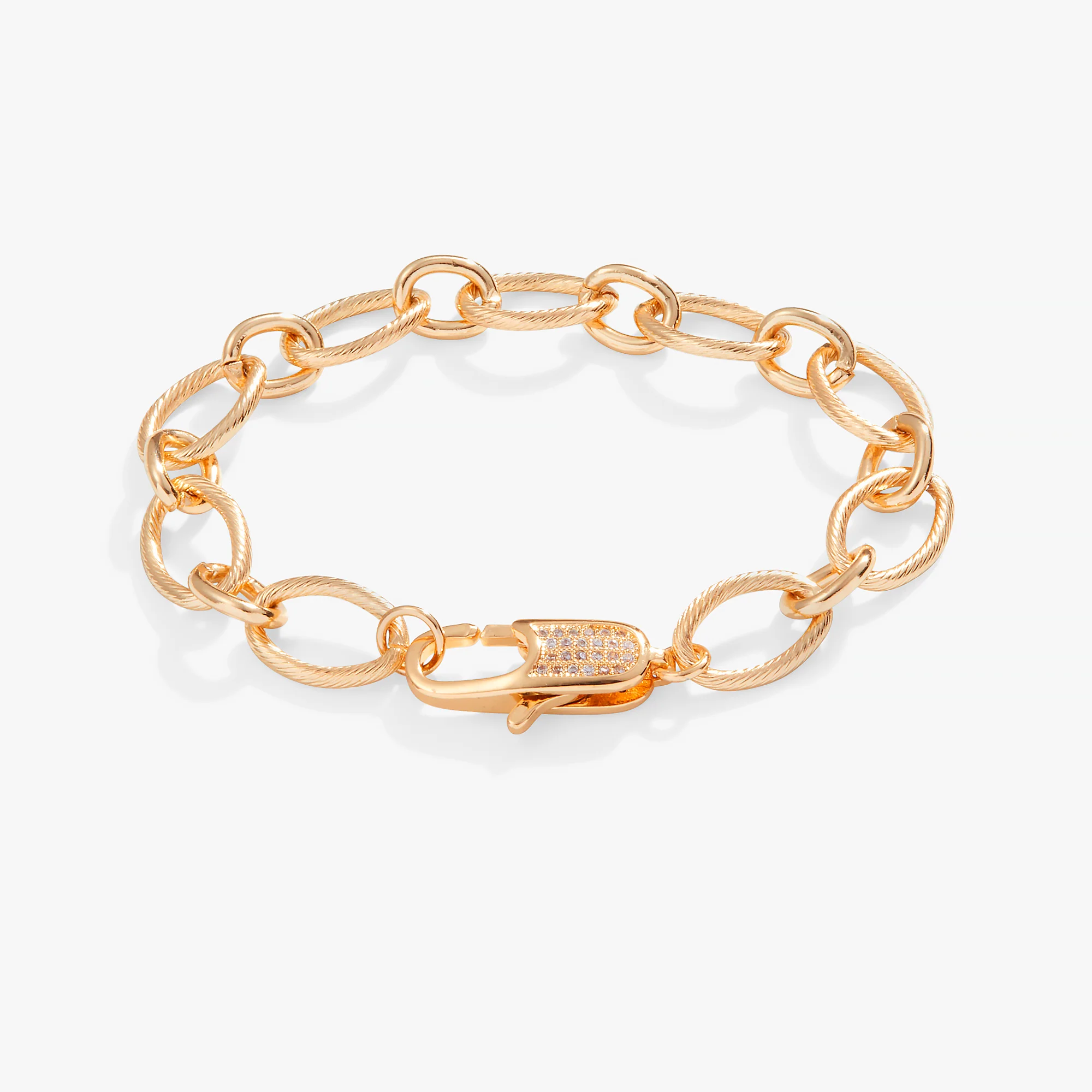 Large Link Carabiner Clasp Bracelet - Image 4